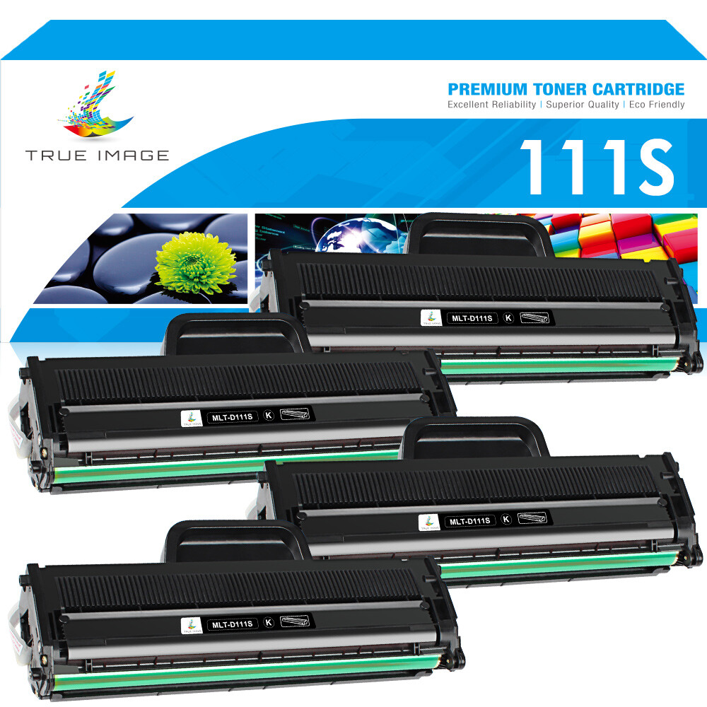 4 Pack MLT-D111S Toner Cartridge Black For Samsung Xpress M2020W M2070FW Printer