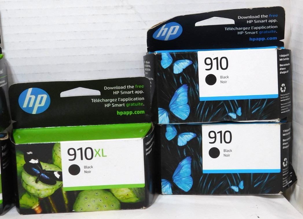 2026 HP 910xl/910 Lot 3JB41AN-2 3YL65AN-1 3YN97AN-2 3YL61AN-2 7 Boxes Total