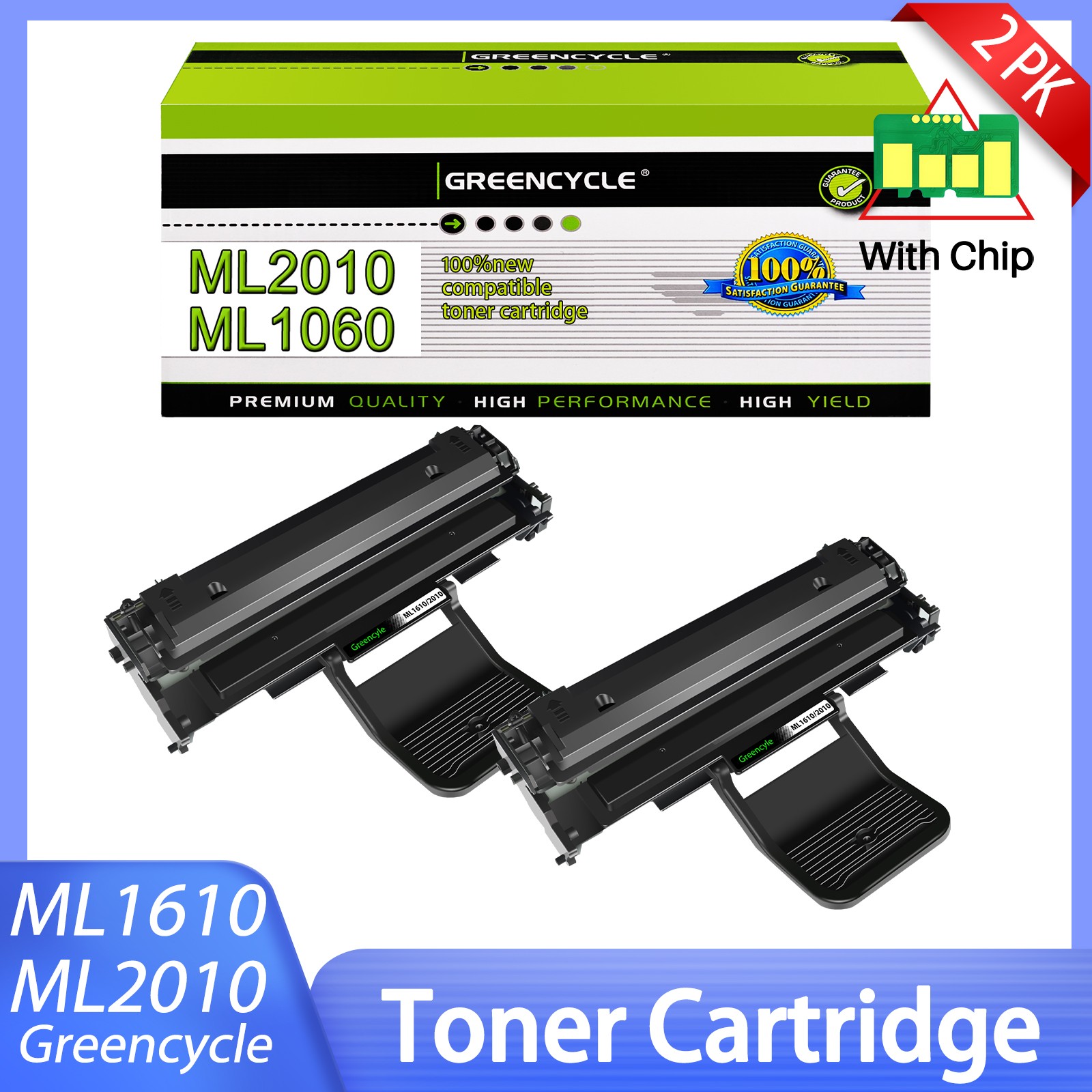 2PK Compatible 106R01159 BLACK Laser Toner for Phaser 3117 3122 Printer