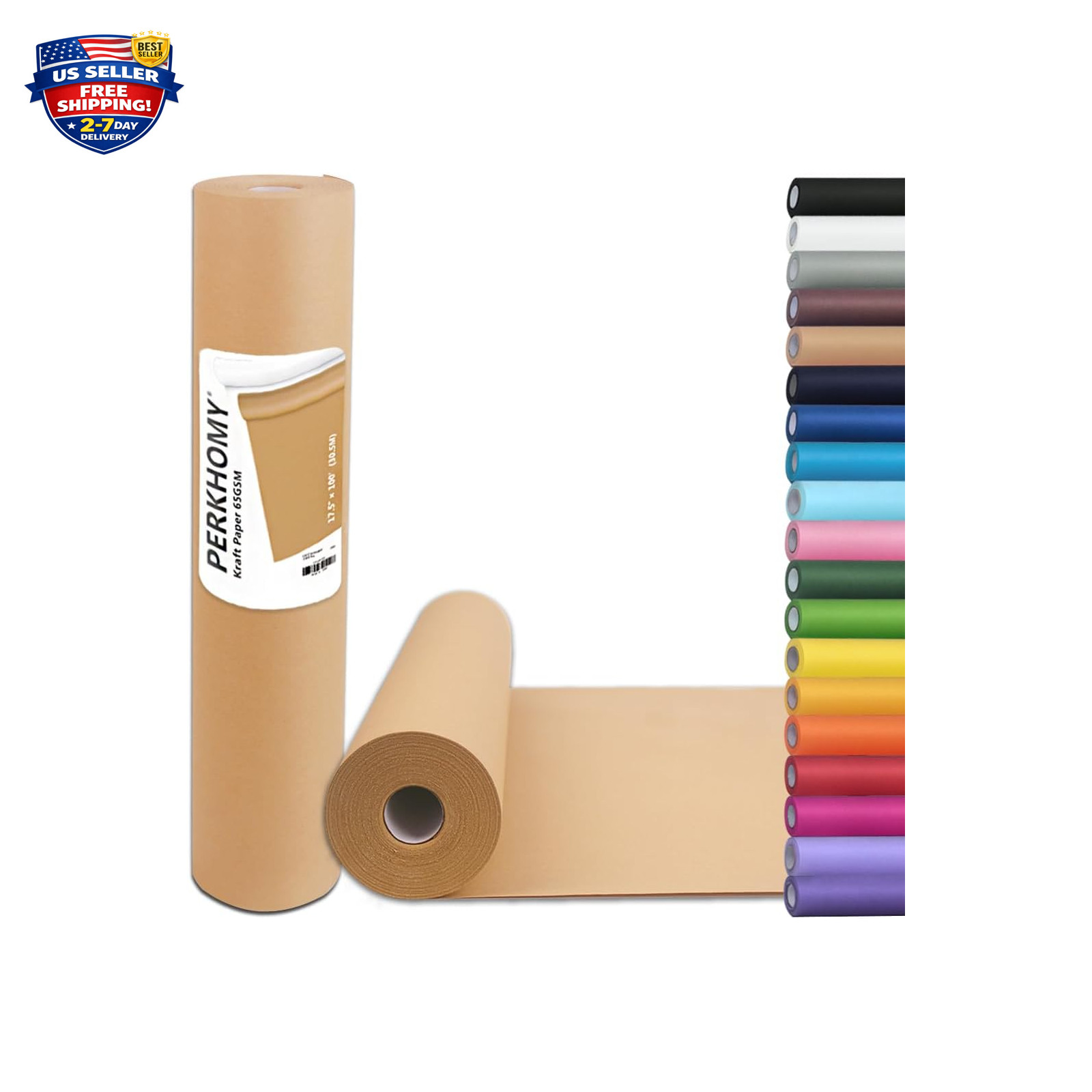 Kraft Paper Roll 17.5×1200 Inches, Brown, Gift Wrapping Art Craft Bulletin Board