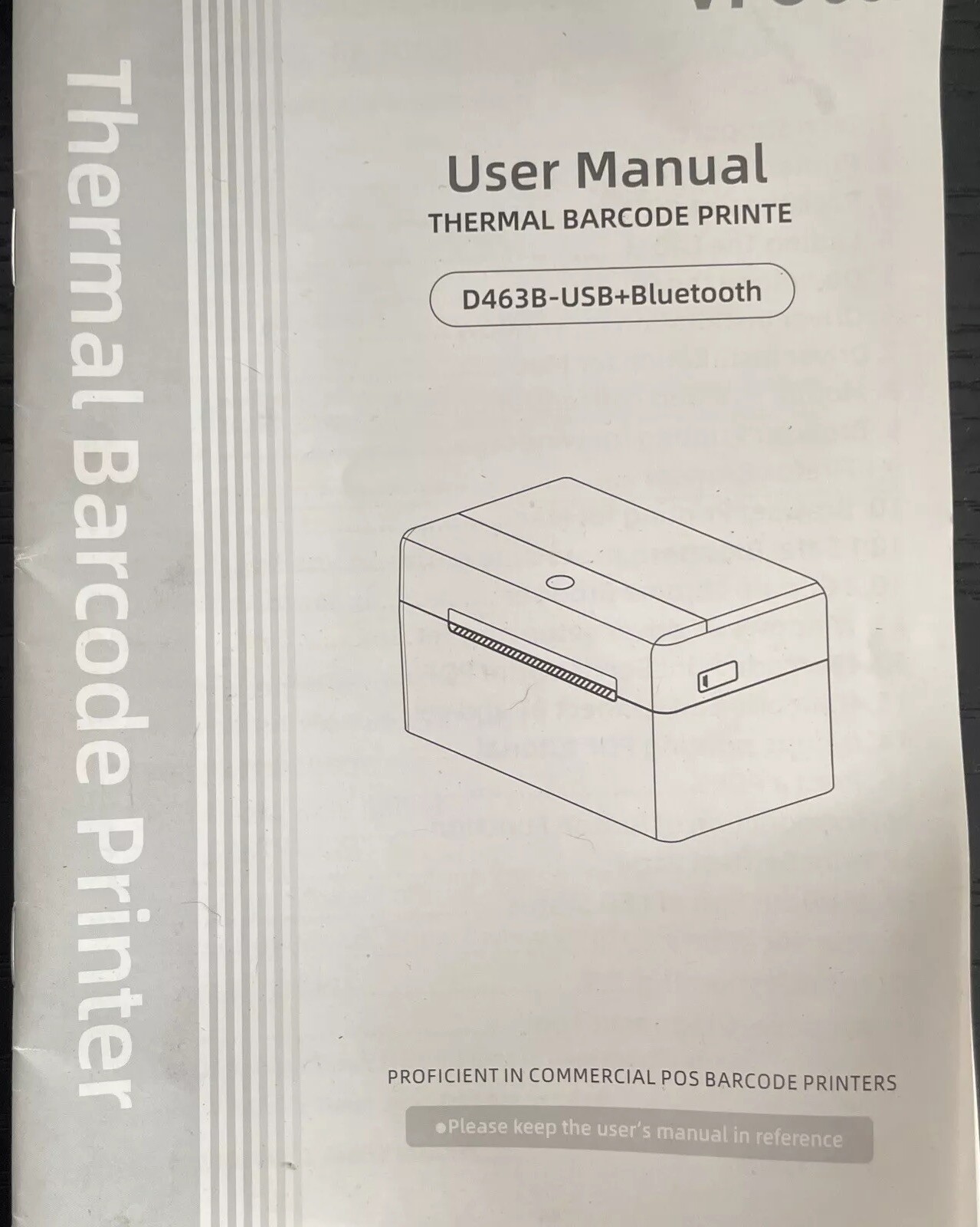 VRETTI Desktop Thermal Label Printer 4×6 Wireless Bluetooth Printer #D463B