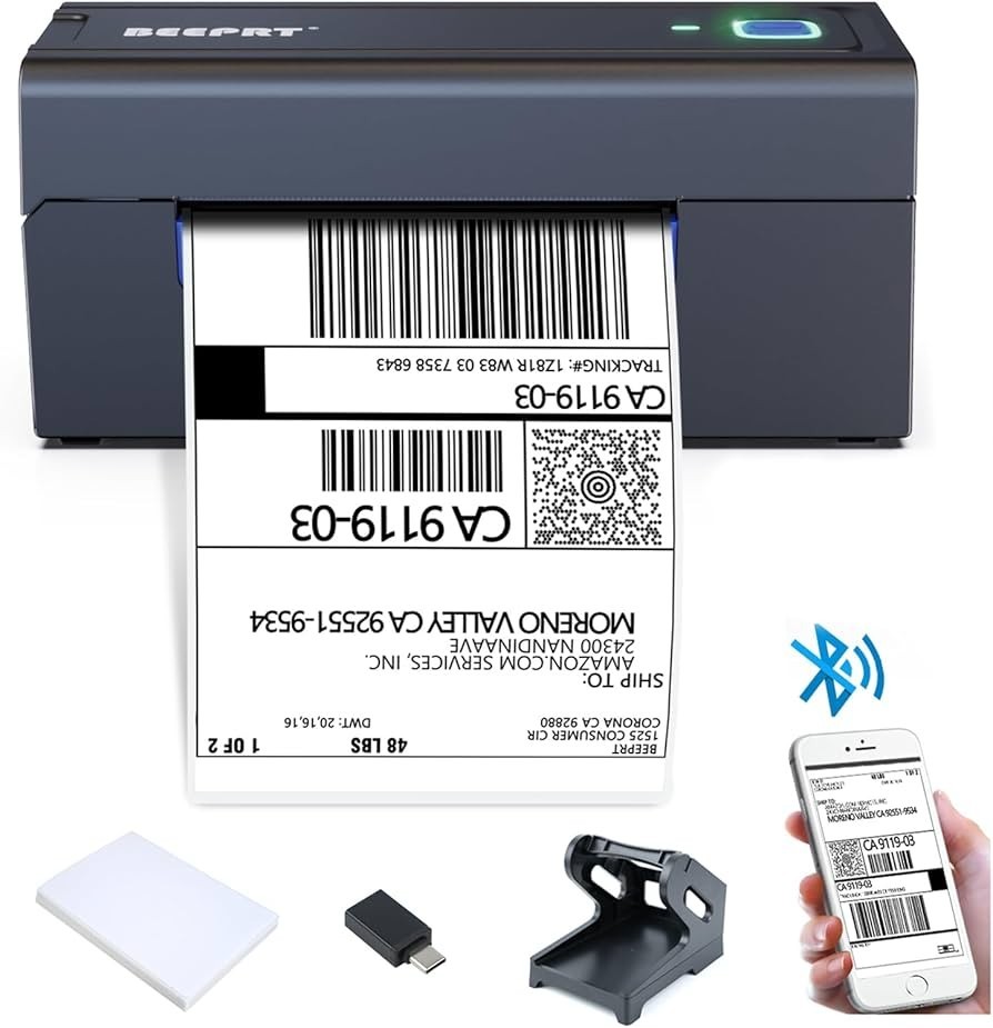 USB Thermal Shipping Label Printer 4×6 Labels Barcode wireless printer BUNDLE $$