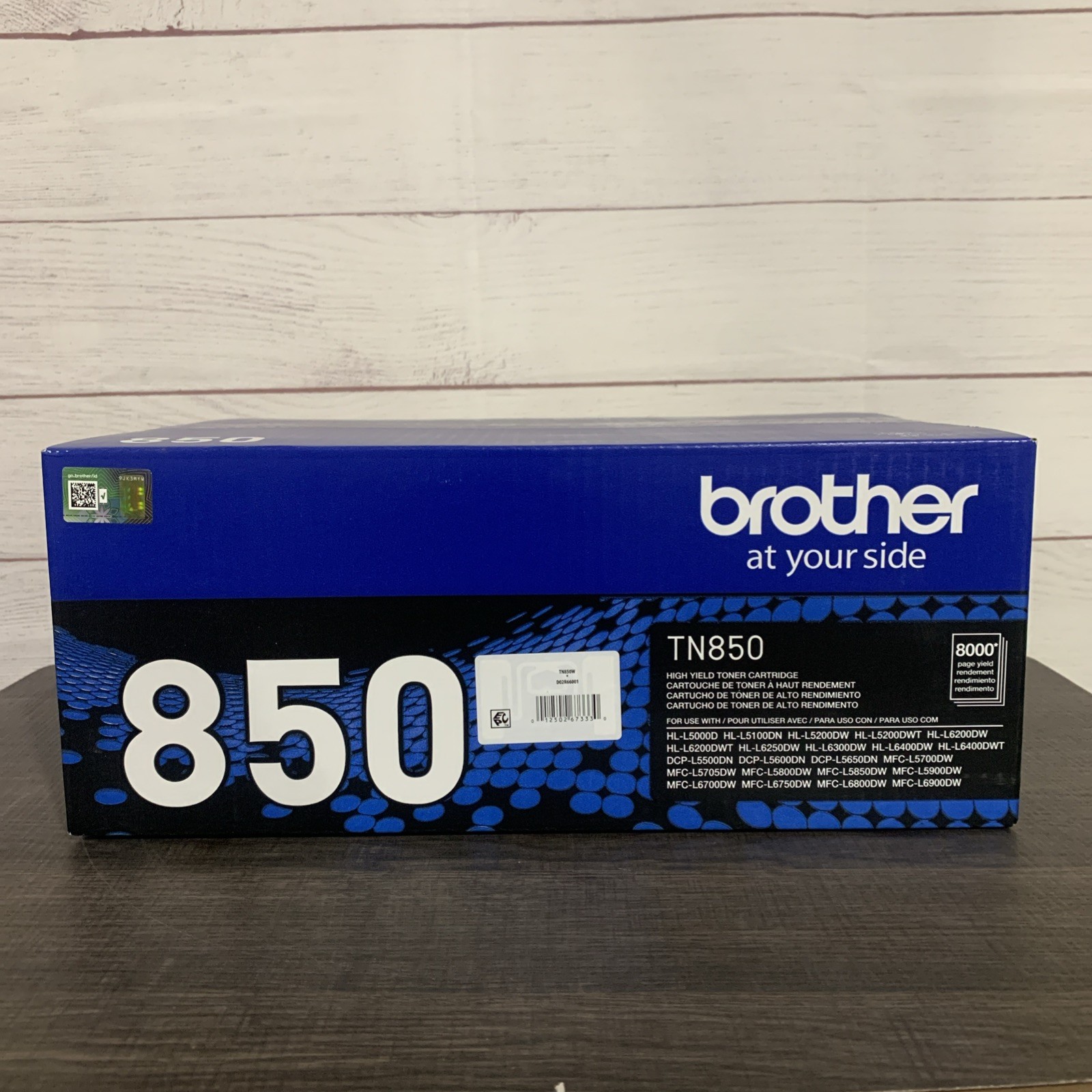 BROTHER TN850 High Yield Toner Cartridge 8000 Page Yield Genuine New & Sealed