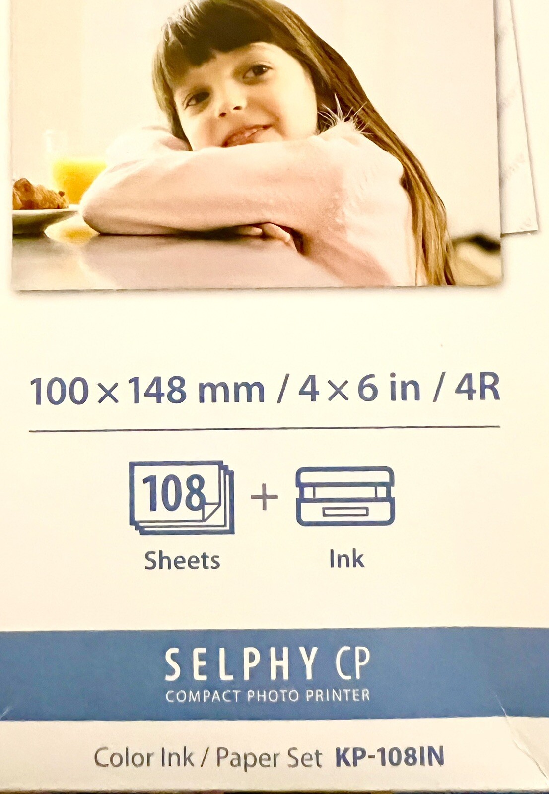 Canon KP-108IN Selphy 4×6 Color Ink Paper Set 108 Sheets with 3 Toners 3115B001