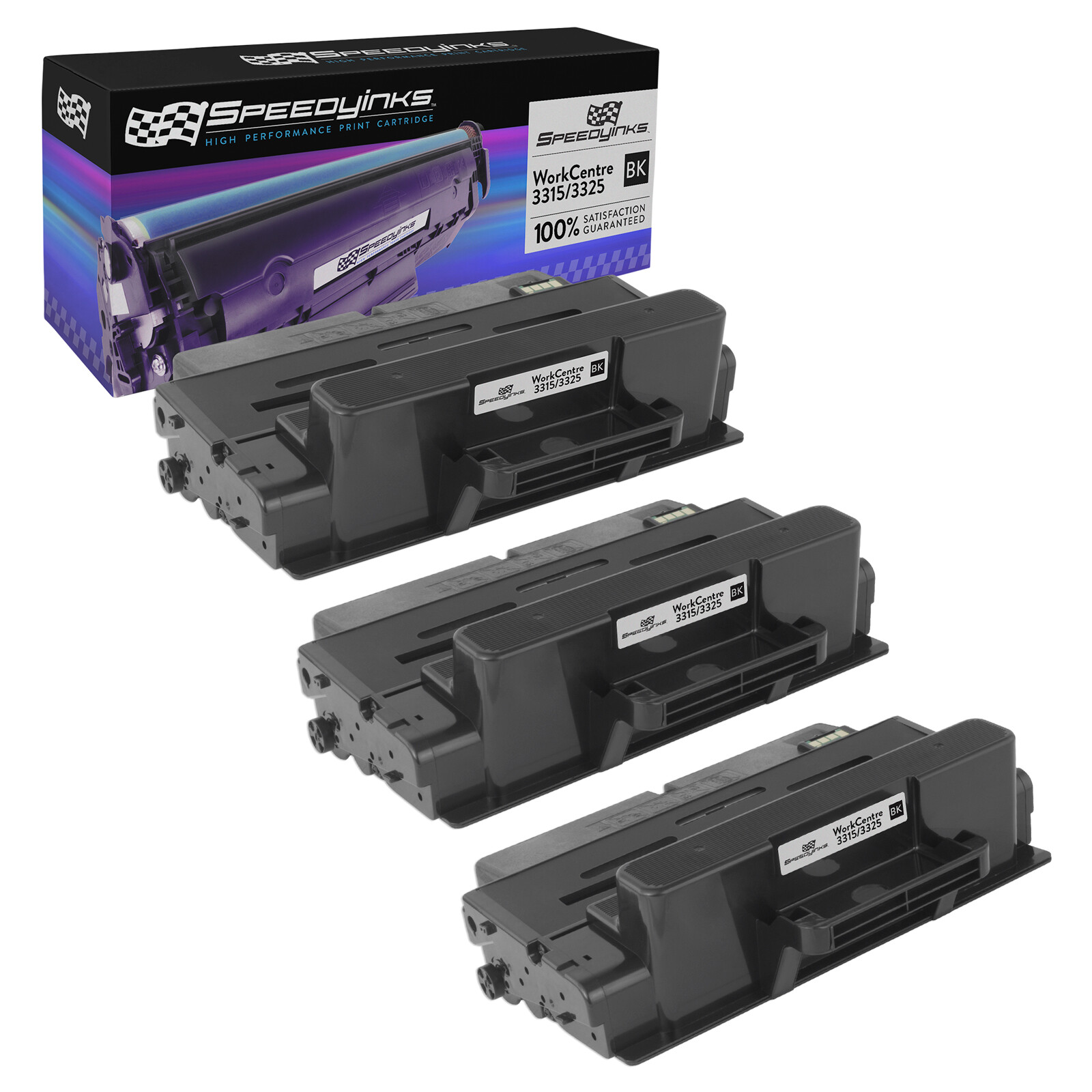 3pk For Xerox 106R02311 106R2311 Black Toner WorkCentre 3315 & WorkCentre 3325