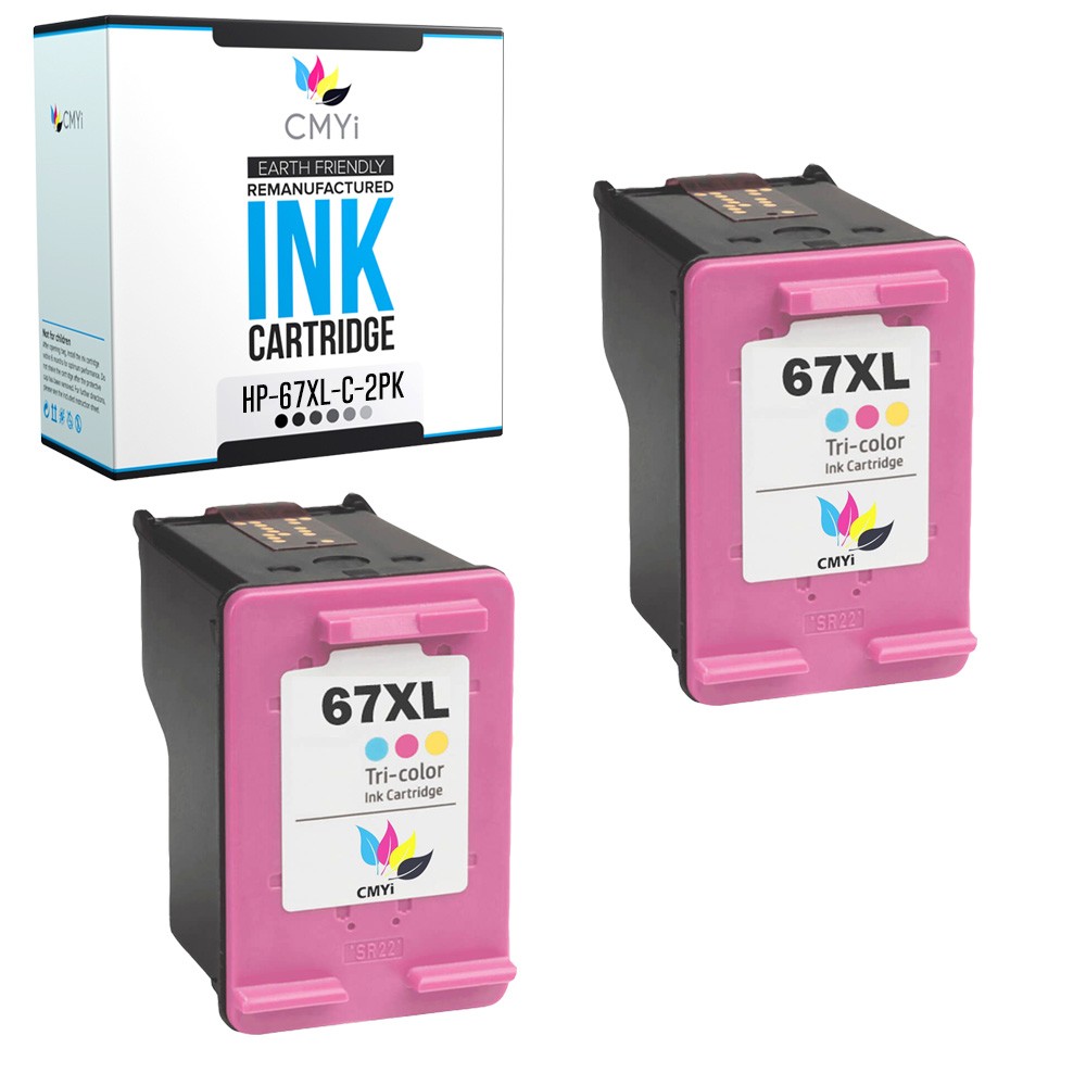 CMYi Compatible HP 67XL Black Color Ink Cartridges Lot Combo Pack