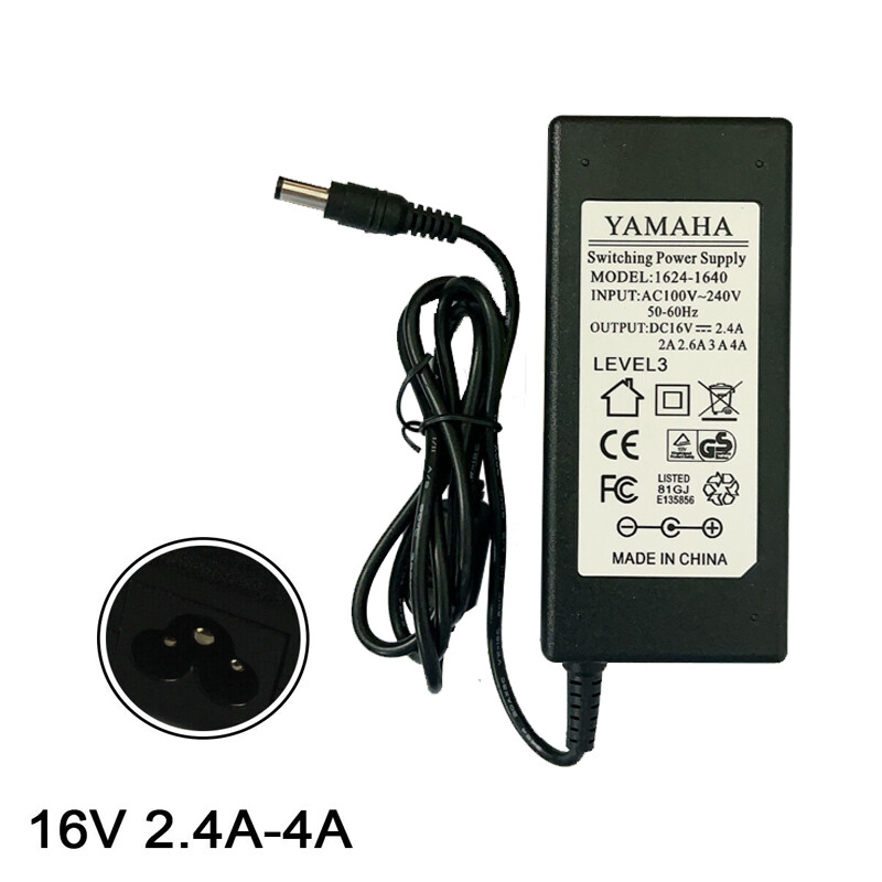 16V 2.4A 4A 6.36*3.0mm Adapter For Yamaha PA-300 PA-300B PA-301 Keyboard Piano