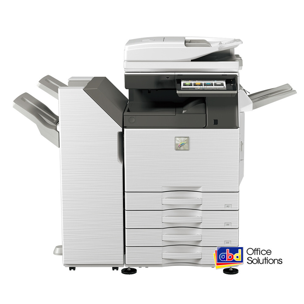 Sharp MX-6070N A3 Color Copier Printer Scan Fax FN28 Finisher 60 ppm 50K Meter