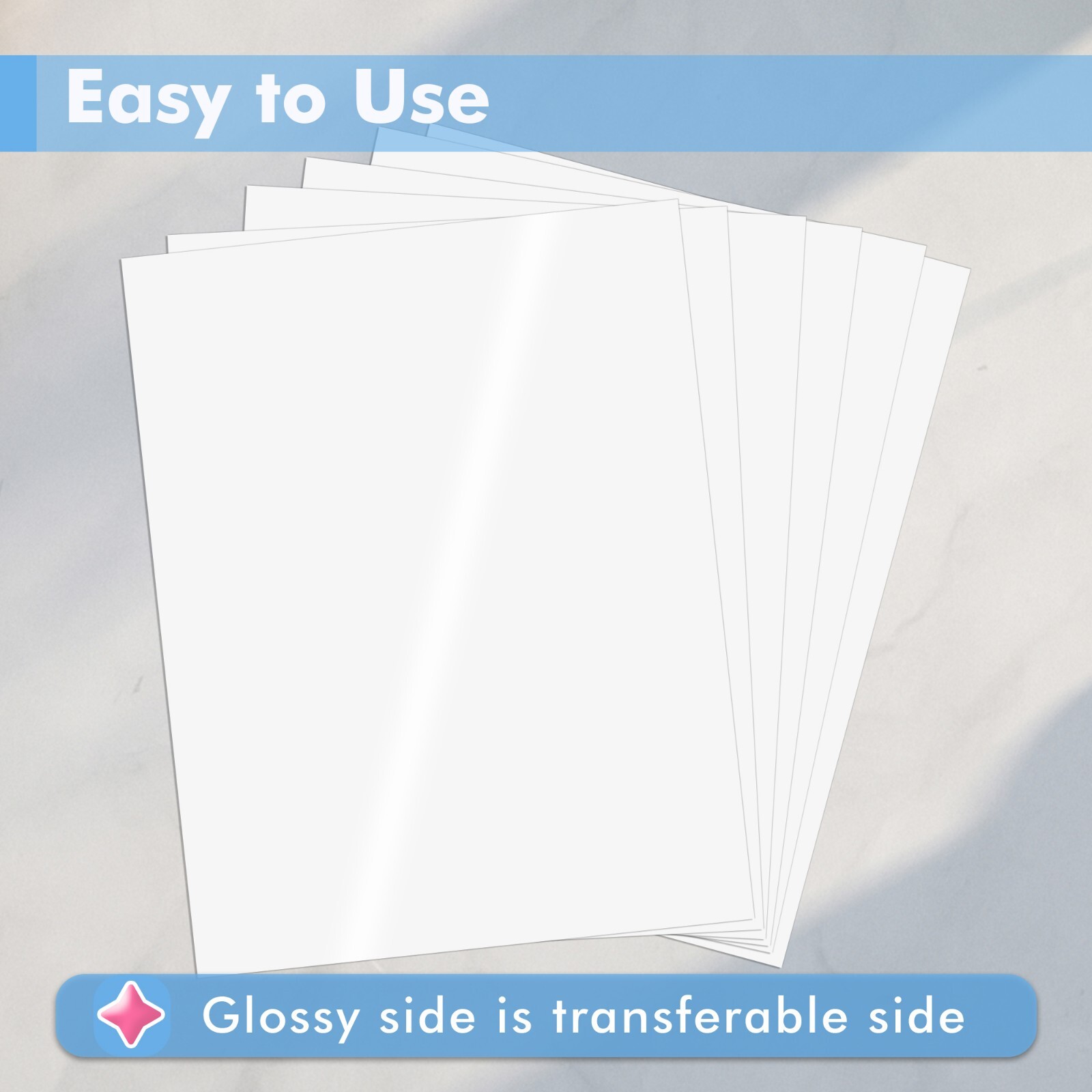 Lot 10-50 Koala Glossy White Sublimation Sticker Paper Waterproof Vinyl 8.5×11