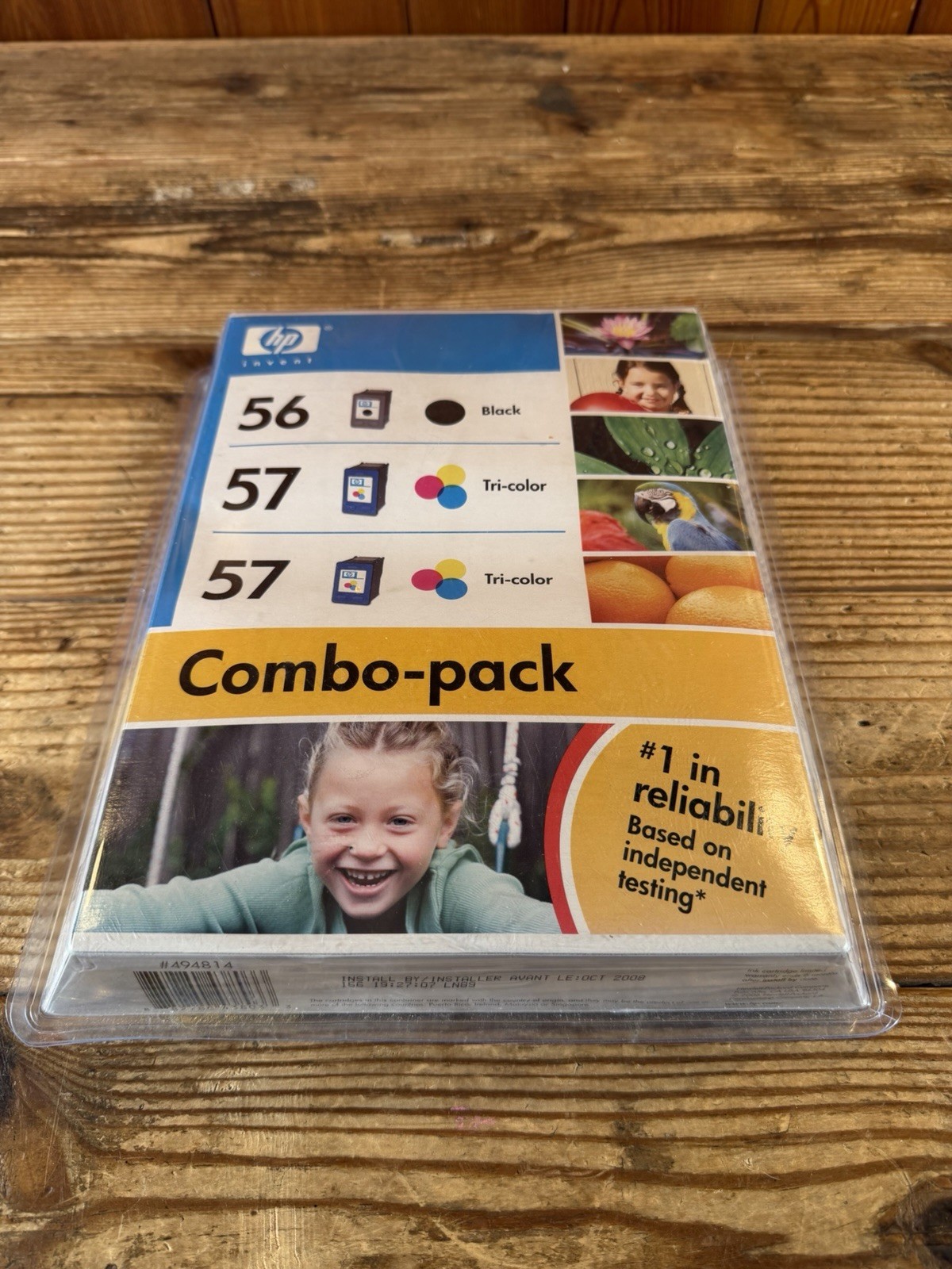 Genuine HP 56 Black + 57 Tri-Color Combo Pack Ink Cartridges OEM Open Box