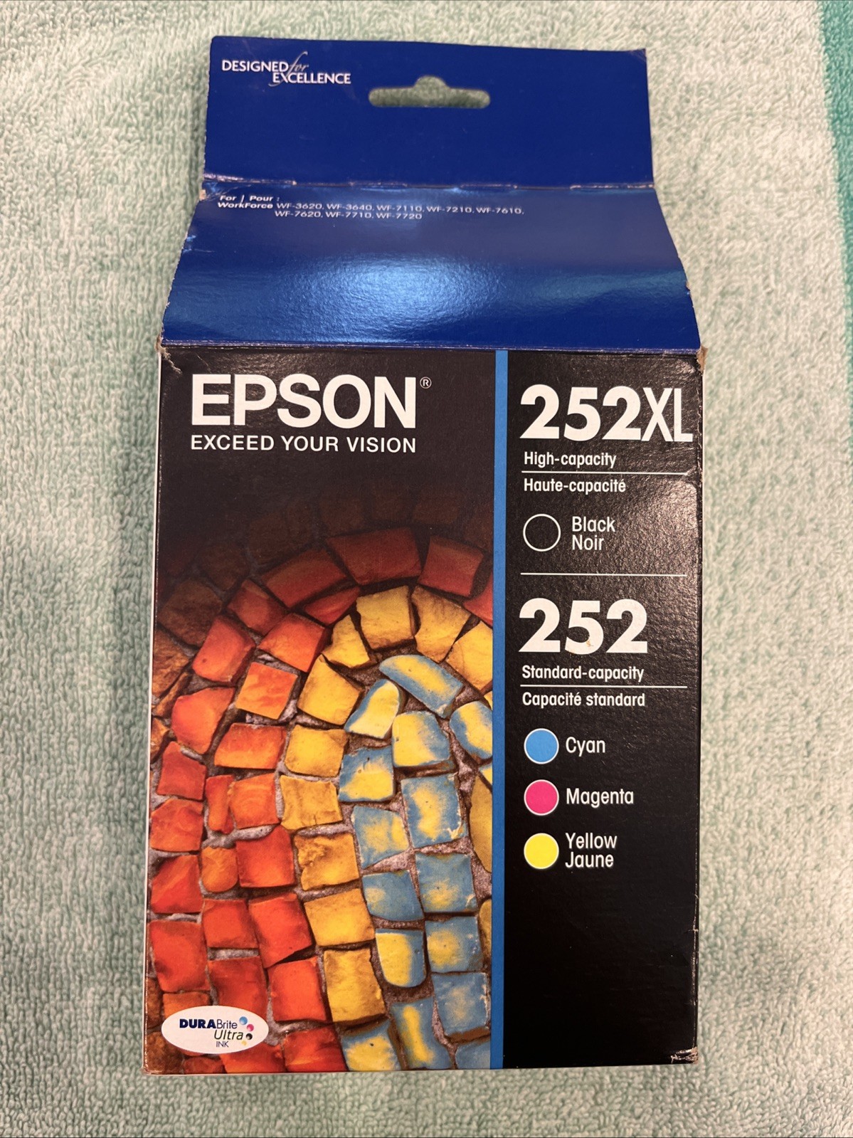Epson 252XL/252 Black/Tri-Color Ink Cartridge – 4 Pack + 1 Extra Magenta. READ
