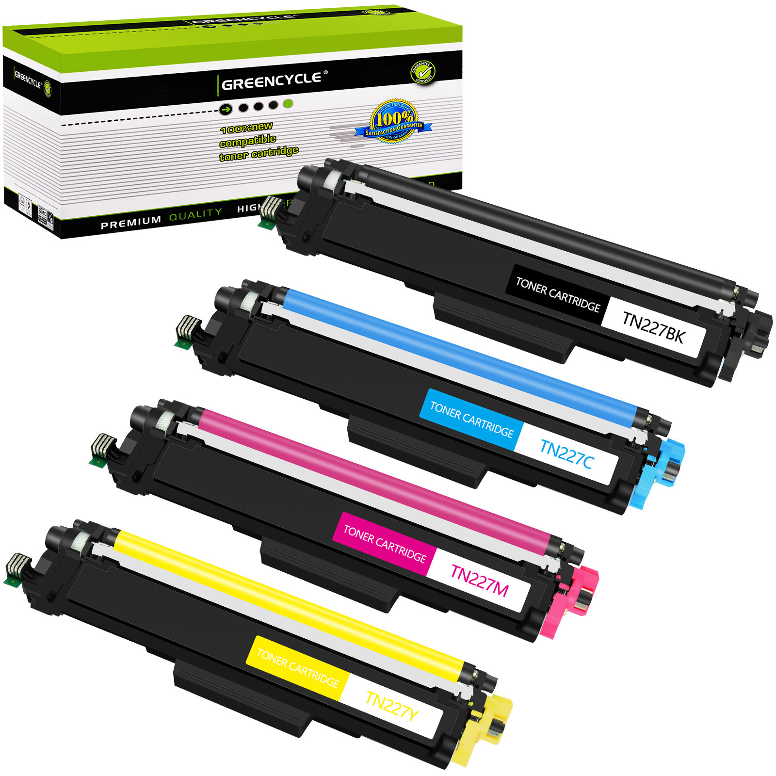 Set of 4PK Color TN227 Toner Fit for Brother HL-L3210CW MFC-L3730CDN MFC-L3710CW