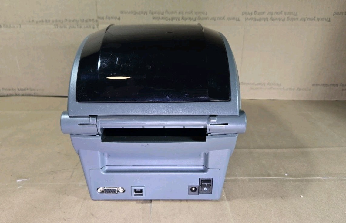ZEBRA GK420T THERMAL BARCODE LABEL PRINTER GK42-102210-000. E77 *NO PWR ADAPTER*
