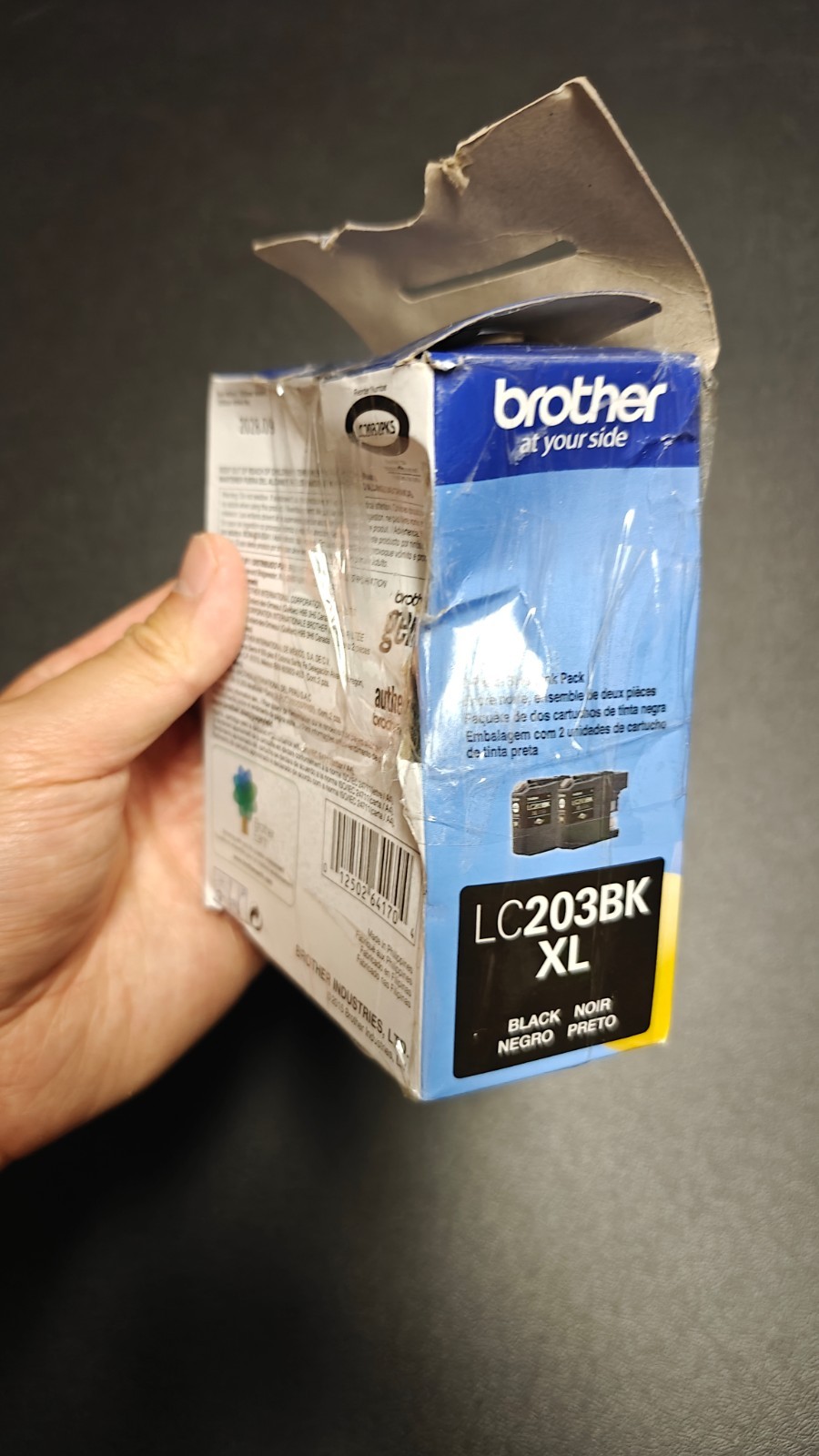 Open Box New Genuine Brother LC203XL Black 2PK Ink Cartridges Sealed Exp 09/2028