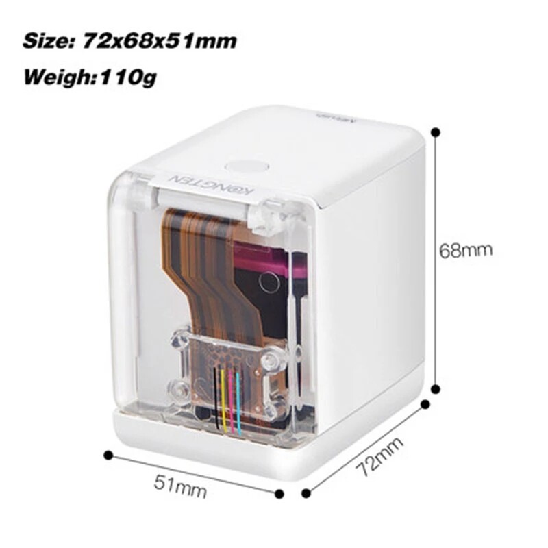 Mini Portable Wireless Mobile Color Handheld Inkjet Printer WIFI USB Bluetooth