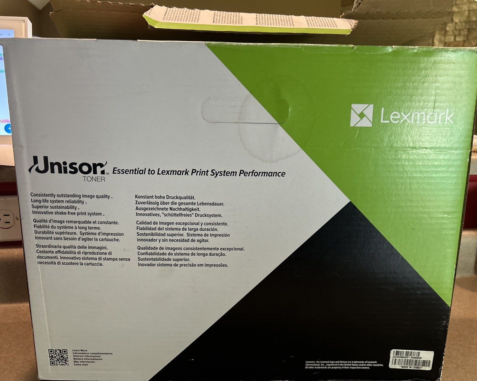 Lexmark 58D0Z0E Black Imaging Unit Genuine OEM MS821 XM7365 OPEN BOX SEALED UNIT