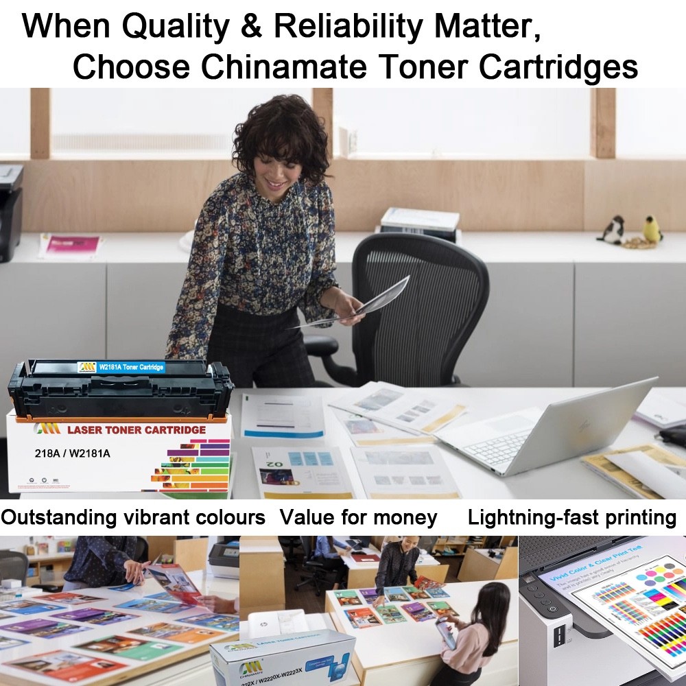 218X / W2180X – W2183X Toner Cartridges with Chip, 4 Pack