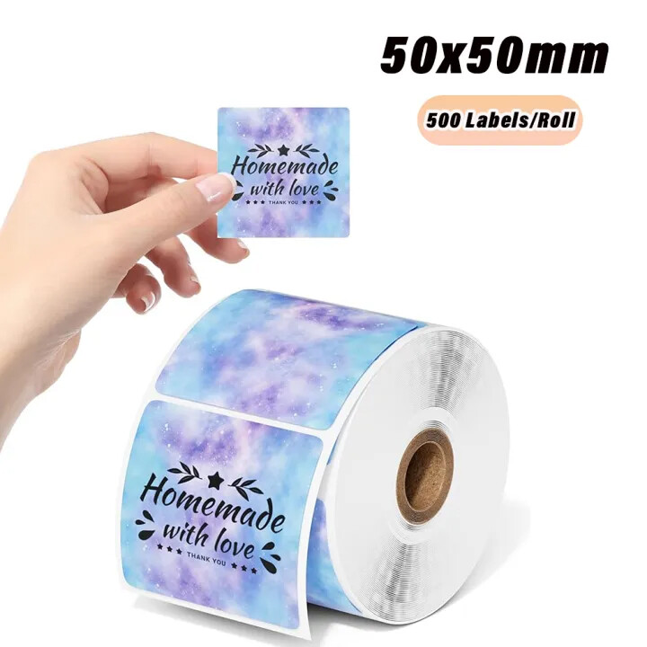 2″ Direct Thermal Labels Holographic Self-Adhesive For Logo X-max Card Sticker