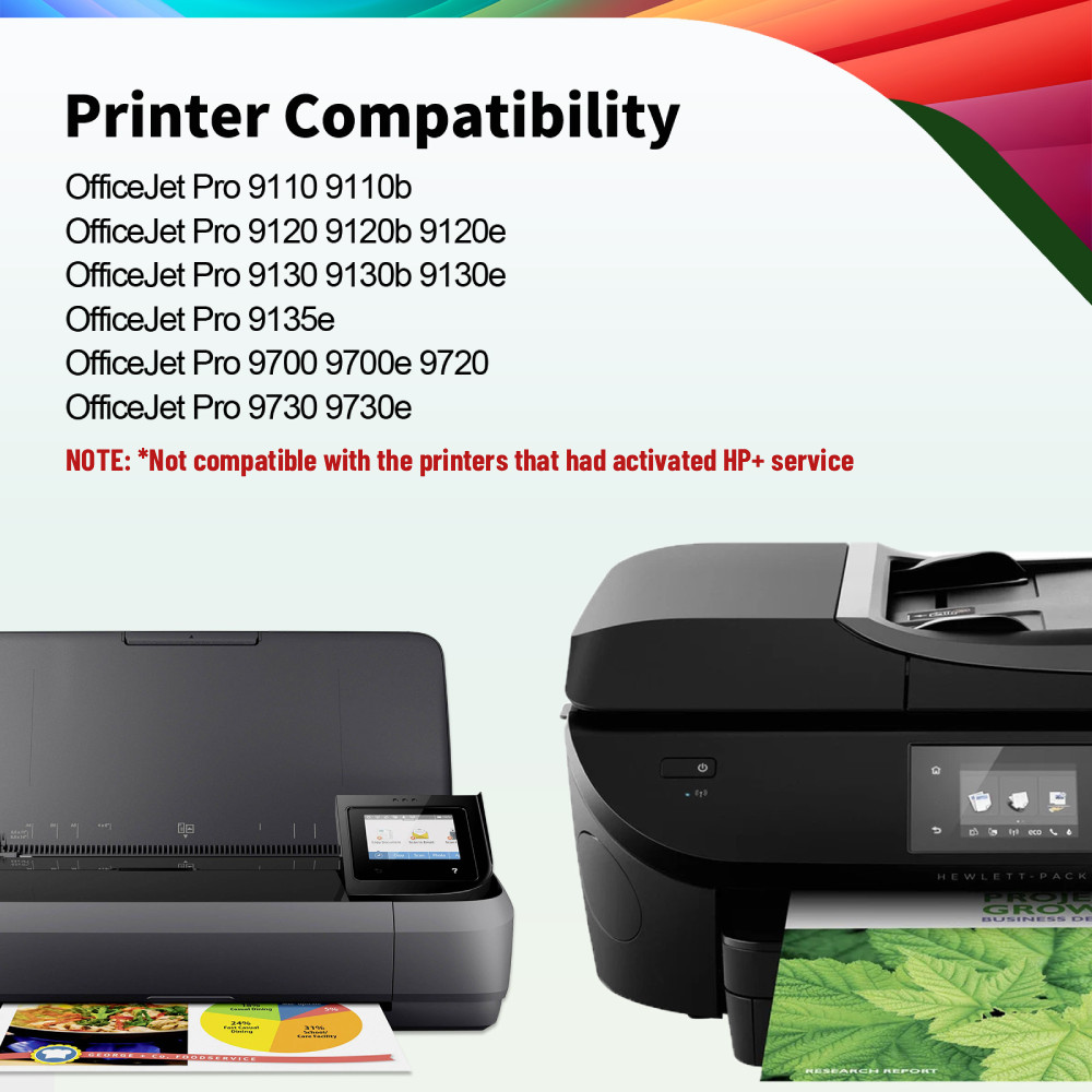 4PK 936e Ink Cartridges Compatible For HP 936XL OfficeJet Pro 9125e 9135e 9730e