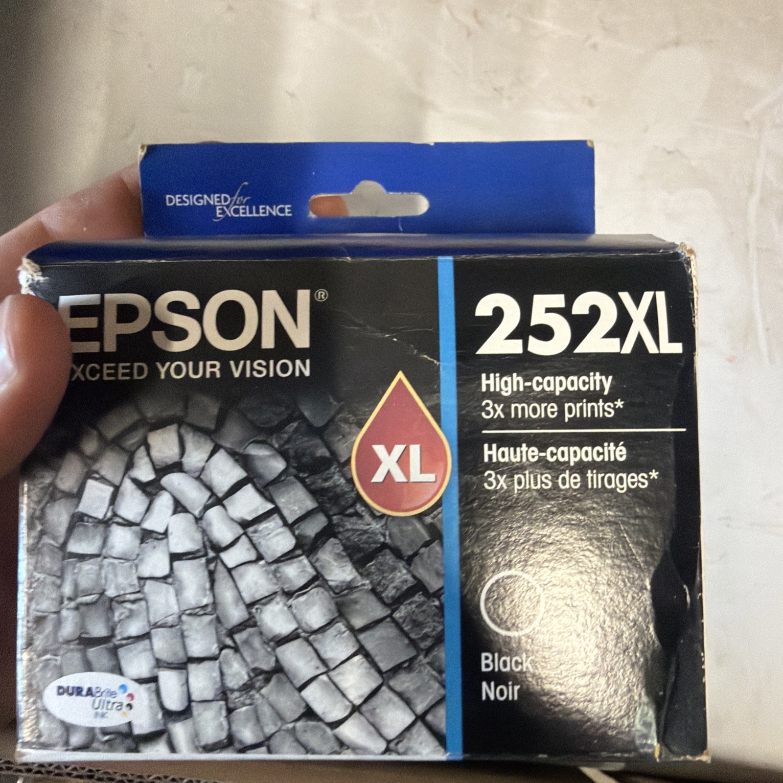Genuine Epson 252XL Black Ink Cartridge High Capacity 3X More Prints New 09/20