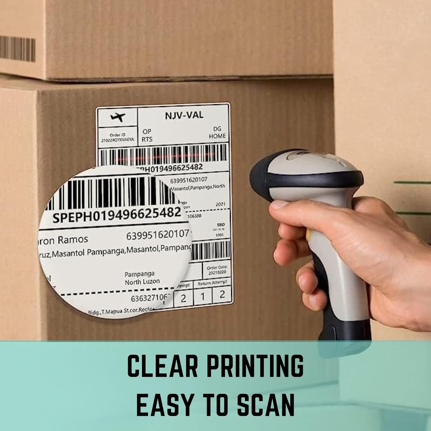 4×6 500/1000PCS Direct Thermal Shipping Label VRETTI MUNBYN Phomemo LOT