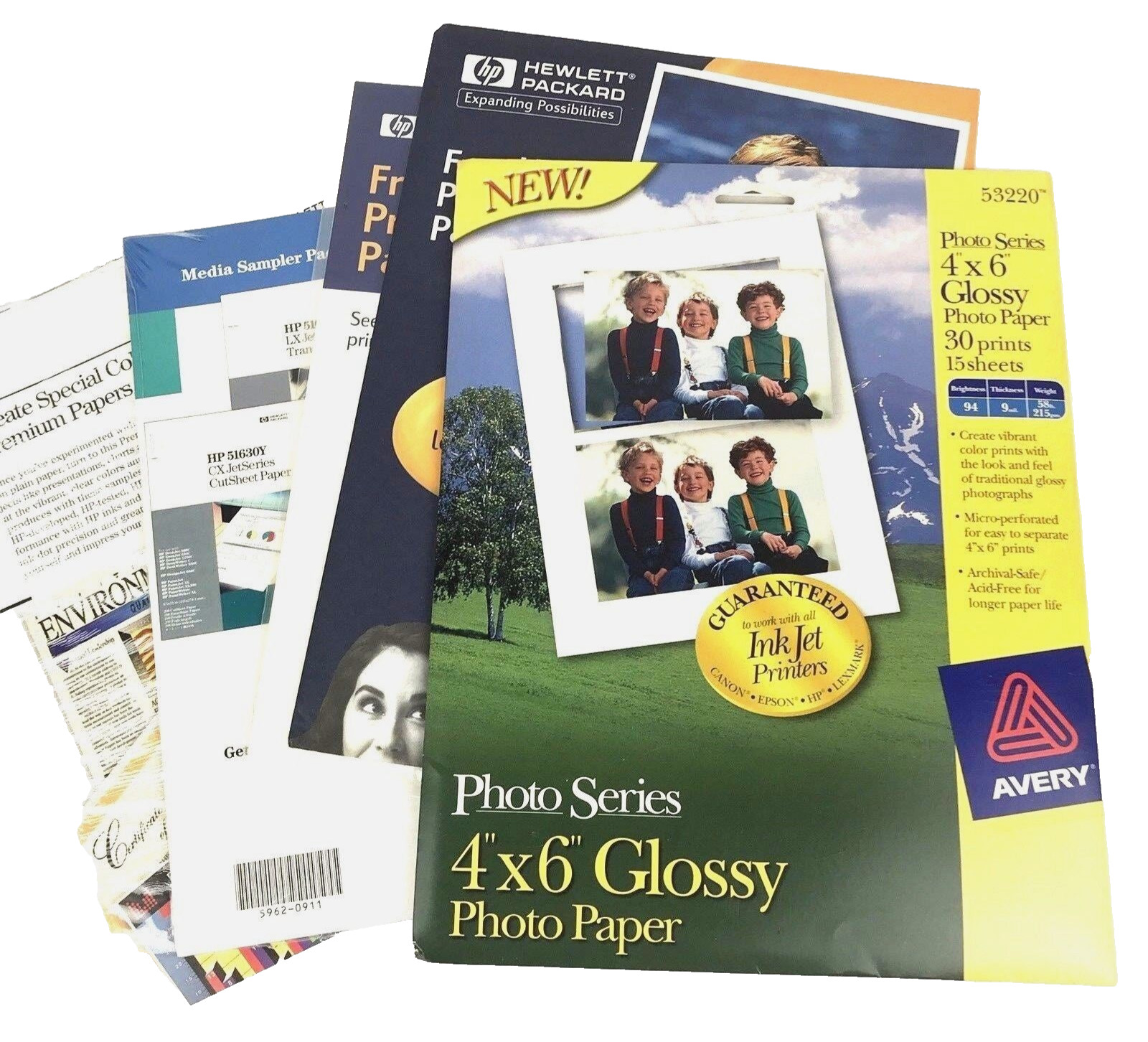 Avery 53220 Photo Series 4×6 Glossy Photo Paper 15 Sheets 30 Prints + FREE EXTRA