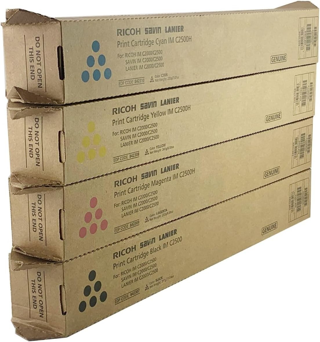 Ricoh Genuine Toner Set IM C2500H – CMYK 842307 842308 842309 842310