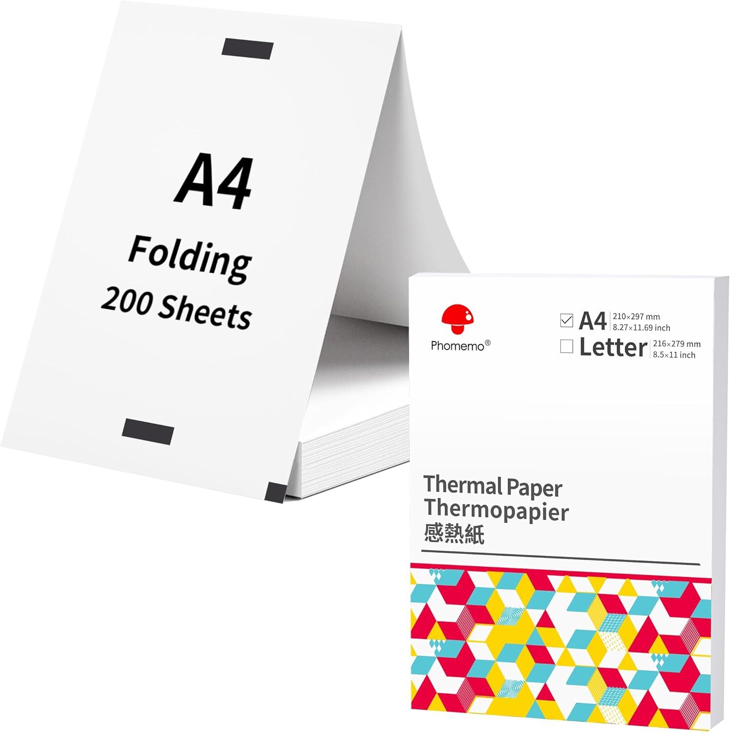 A4 Thermal paper -Multipurpose Paper Compatible for Phomemo MT800 M08F Printer