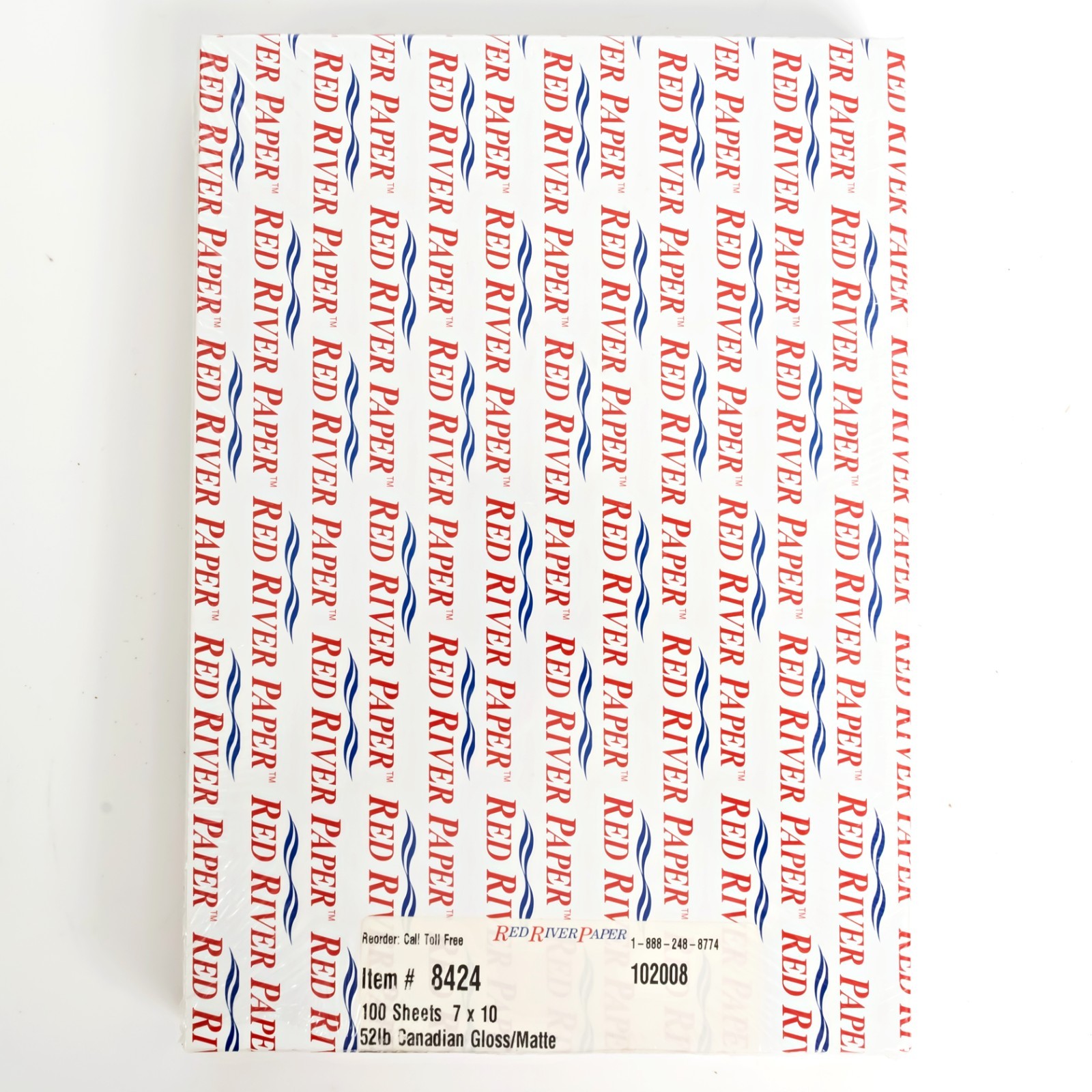 Red River Paper 7×10 100 Sheets 52lb Canadian Gloss/Matte New #8424