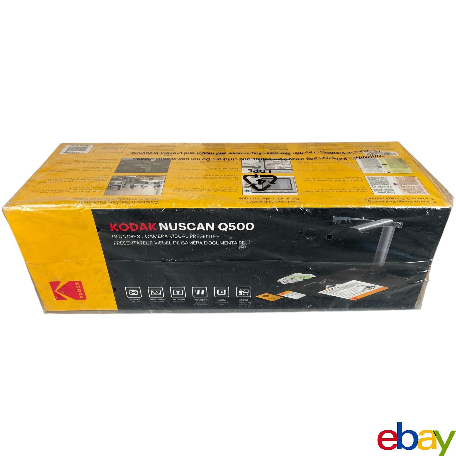 Kodak NUSCAN Q500 Document Camera Visual Presenter 5MP 2592 x 1944 5.0 Meagpixel