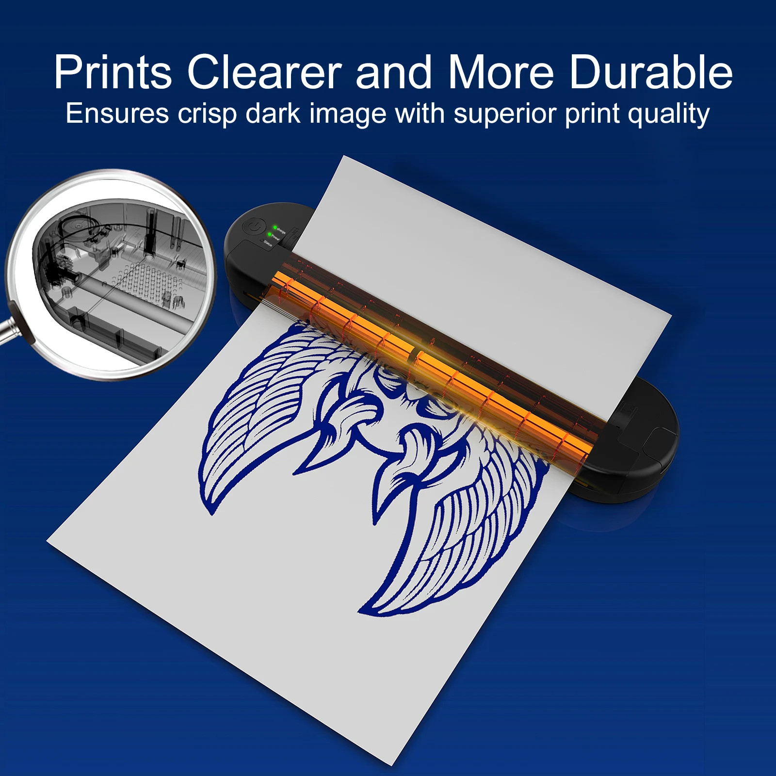 New Wireless Printer Tattoo Template Printer with 2000MAH Power Tattoo Printer