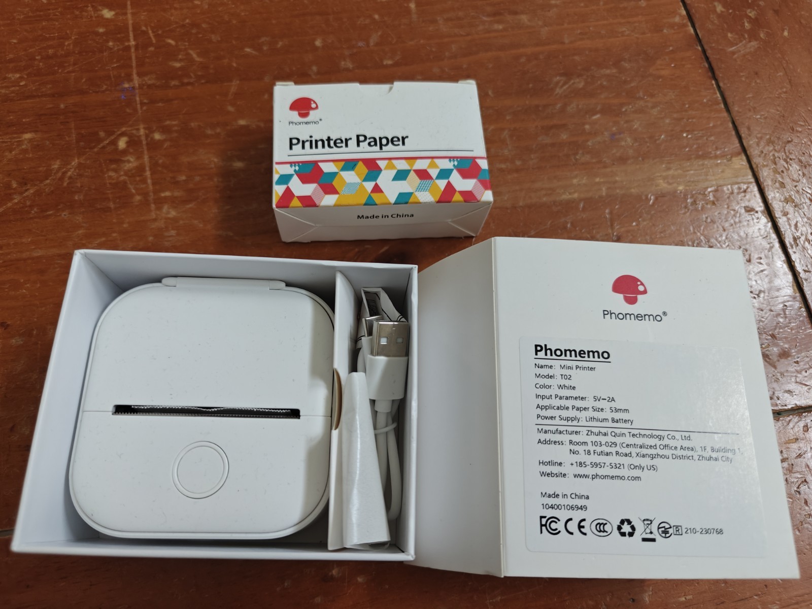 Phomemo T02 Mini Sticker Maker Thermal Printer Wireless Bluetooth Photo Printer