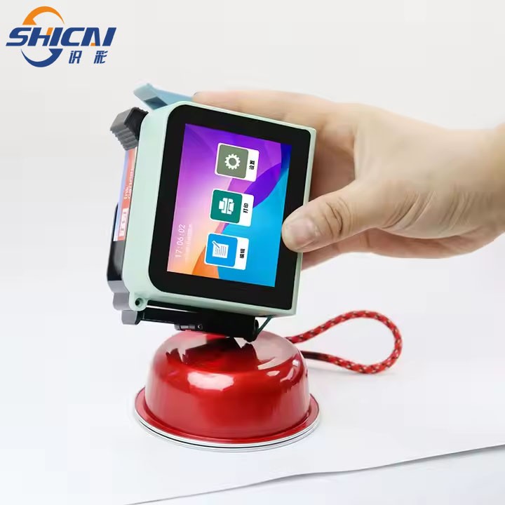 Mini handheld inkjet printer automatic batch number QR code date printingmachine