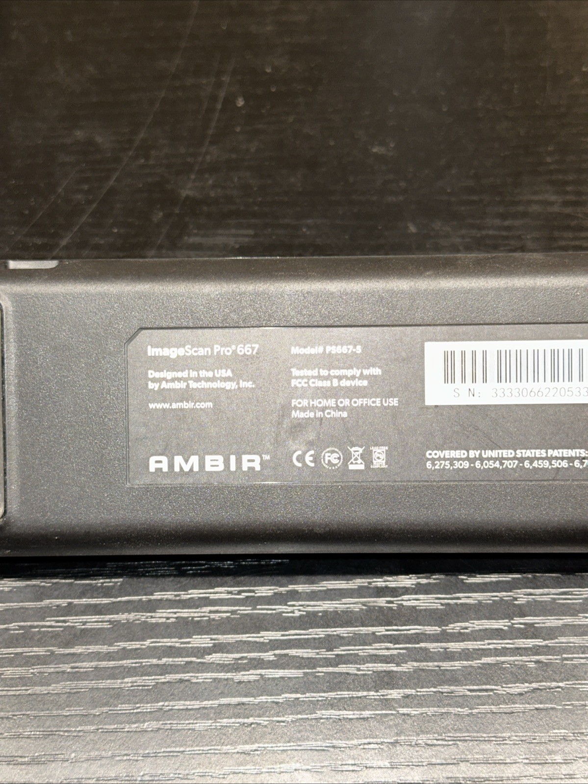 Ambir Technology Image Scan Pro PS667- Simplex Card Scanner – NO CORDS