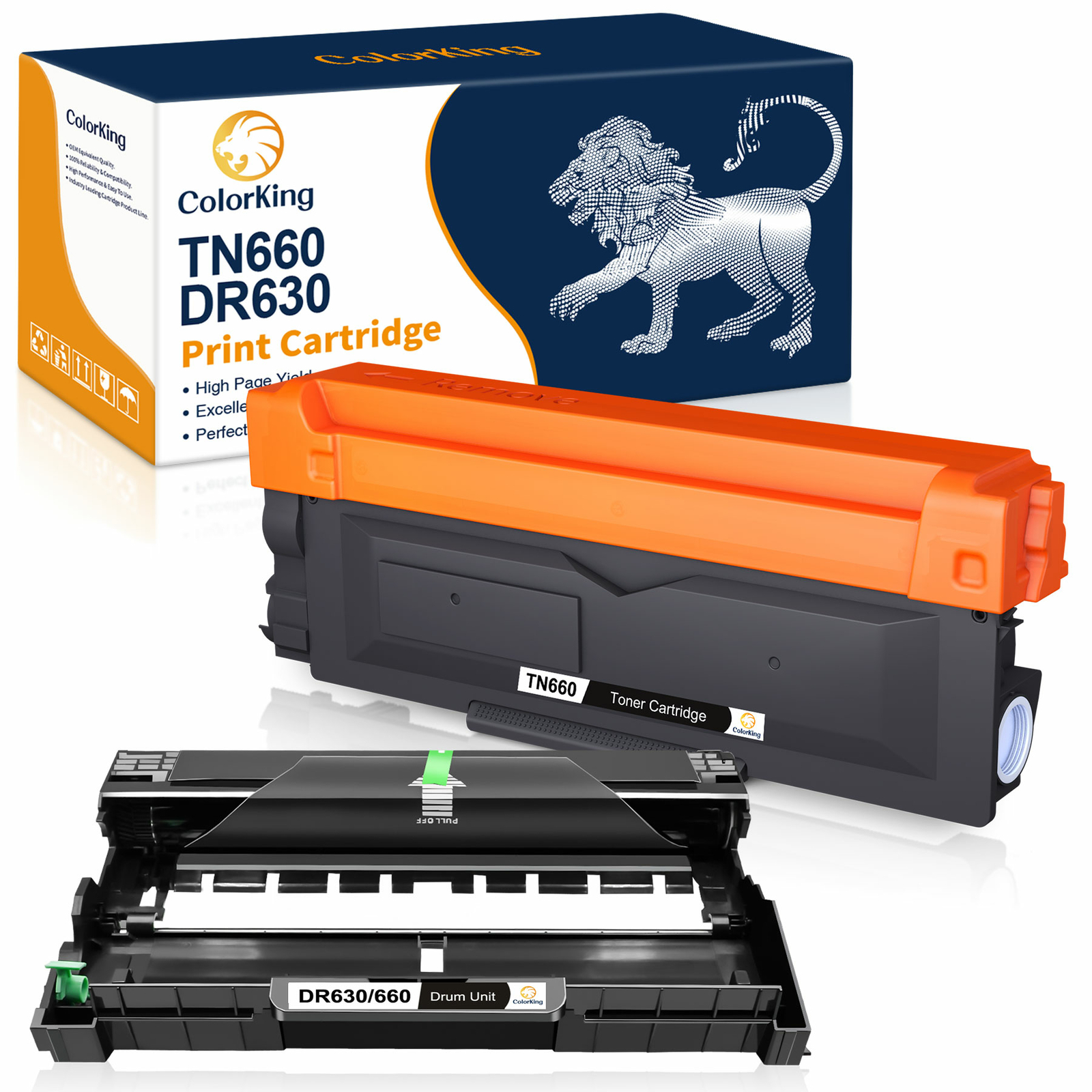 2x TN660 DR630 Toner and Drum for Brother DCP-L2540DW HL-L2320D L2360DW Printer
