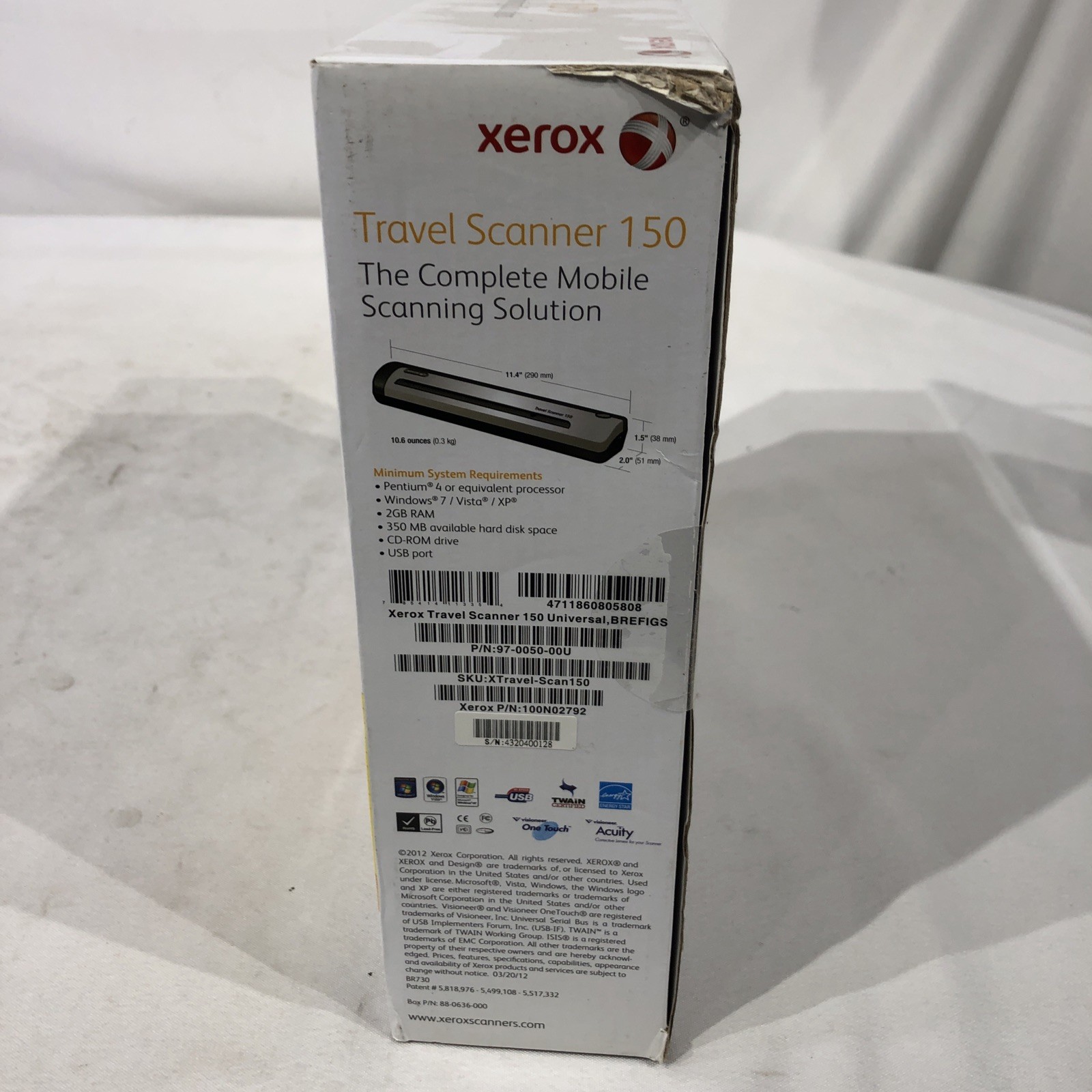 Xerox Travel Scanner 150 Portable USB Mobile Scanner 8.5×14″