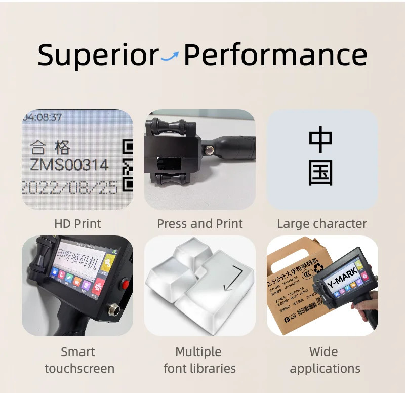 25.4mm Handheld Inkjet Printer Date Coding Machine Handheld Portable Printer