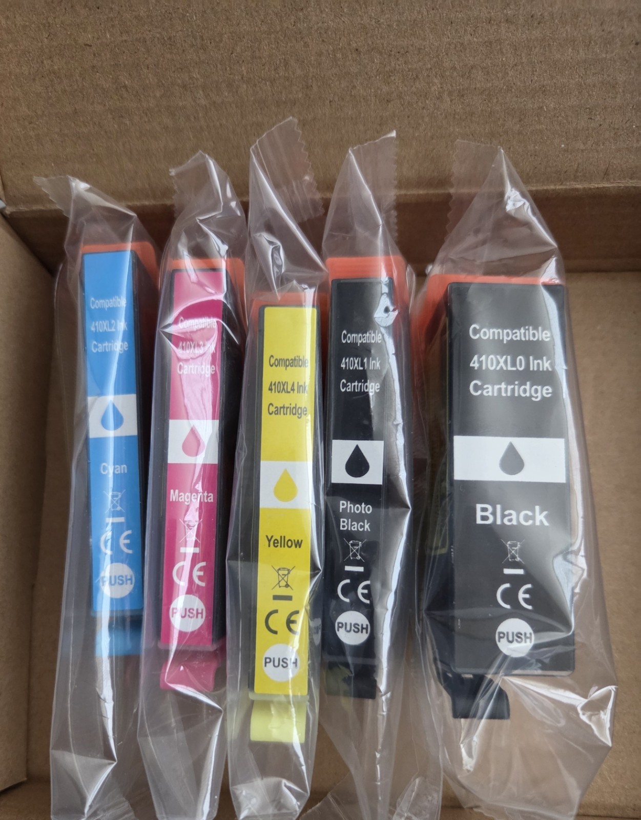 410XL Compatible Inkjet Ink Cartridge Set Black Cyan Yellow Magenta Exp. 11/2028