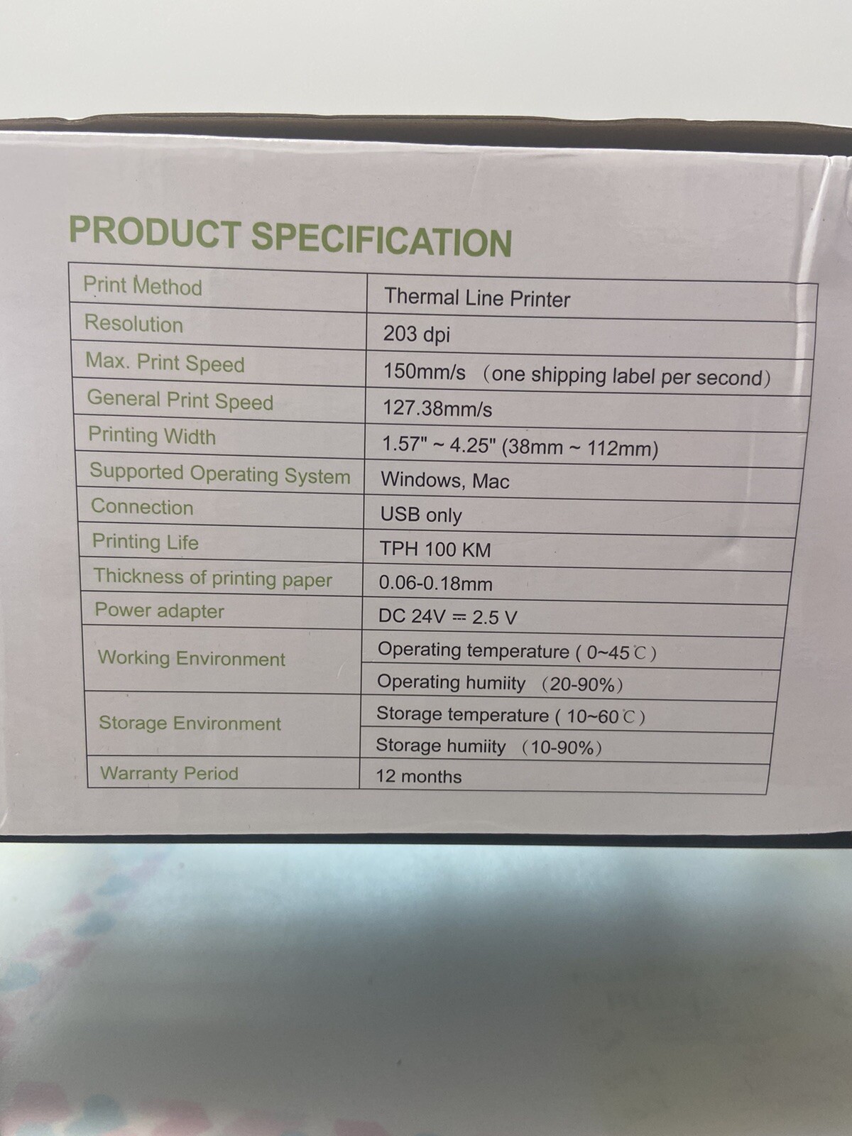 Nadamoo Label Printer 150mm/s 4×6 Desktop USB Thermal
