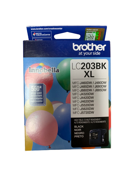 Brother Genuine LC203 Black Ink Cartridge, High Yield (LC203BK XL)