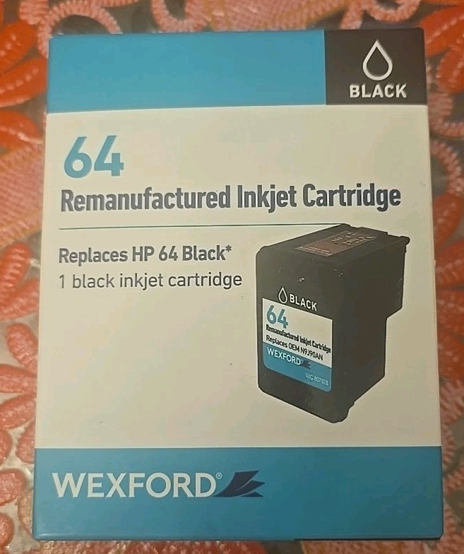 Wexford Black Ink Cartridge Compatible with HP 63 F6U62AN DeskJet Envy OfficeJet