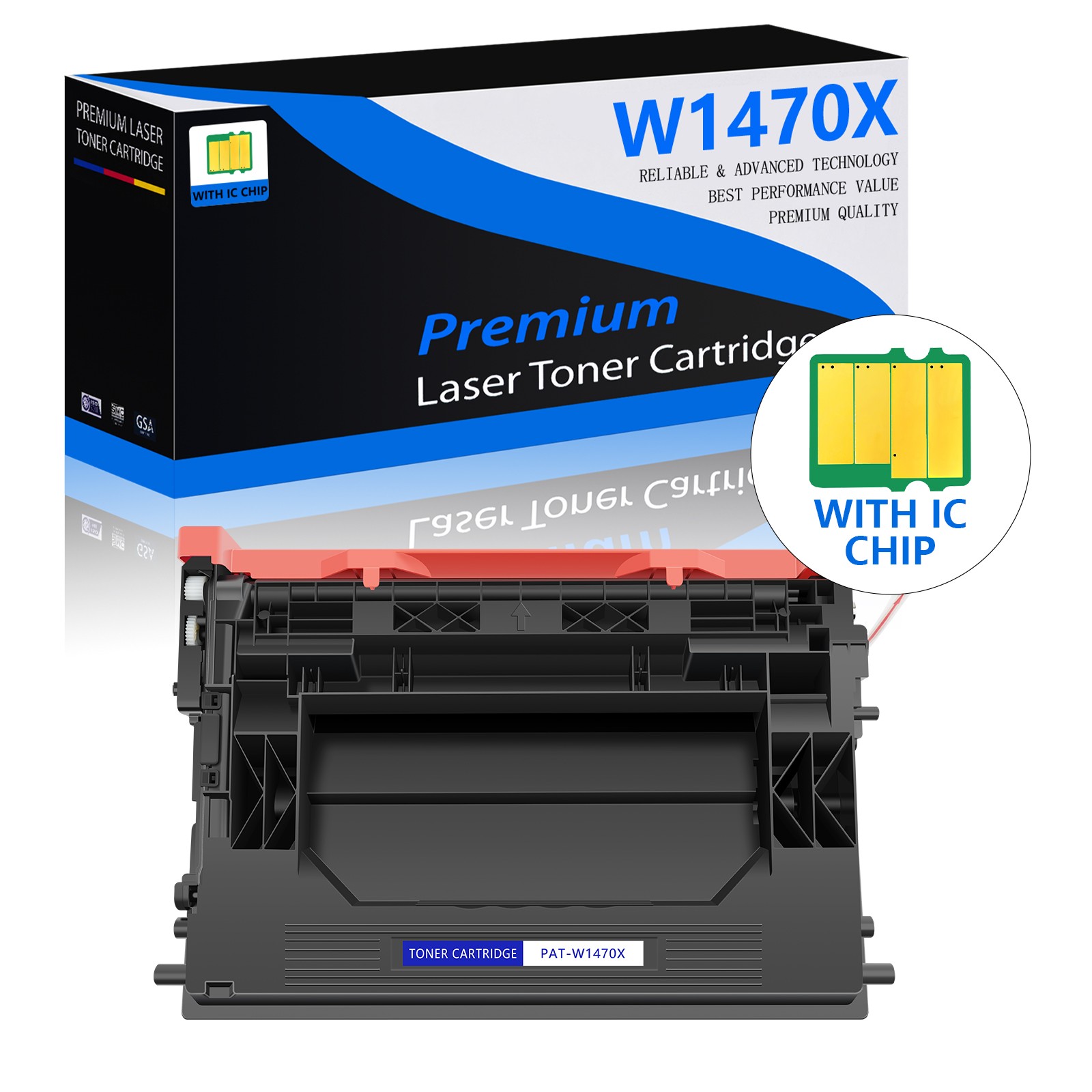 W1470X 147X Black Toner Compatible With HP 147X LaserJet MFP M634 M635 M636 LOT