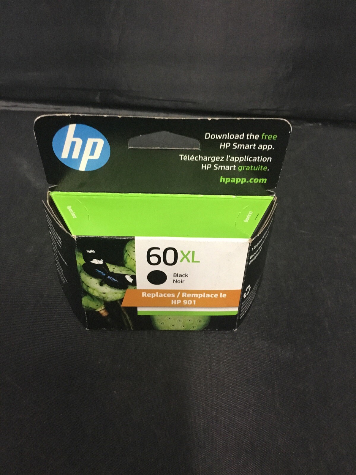 Authentic HP 60 XL BLACK Ink Cartridge CC641WN (EXPIRED 08-2024) Brand New