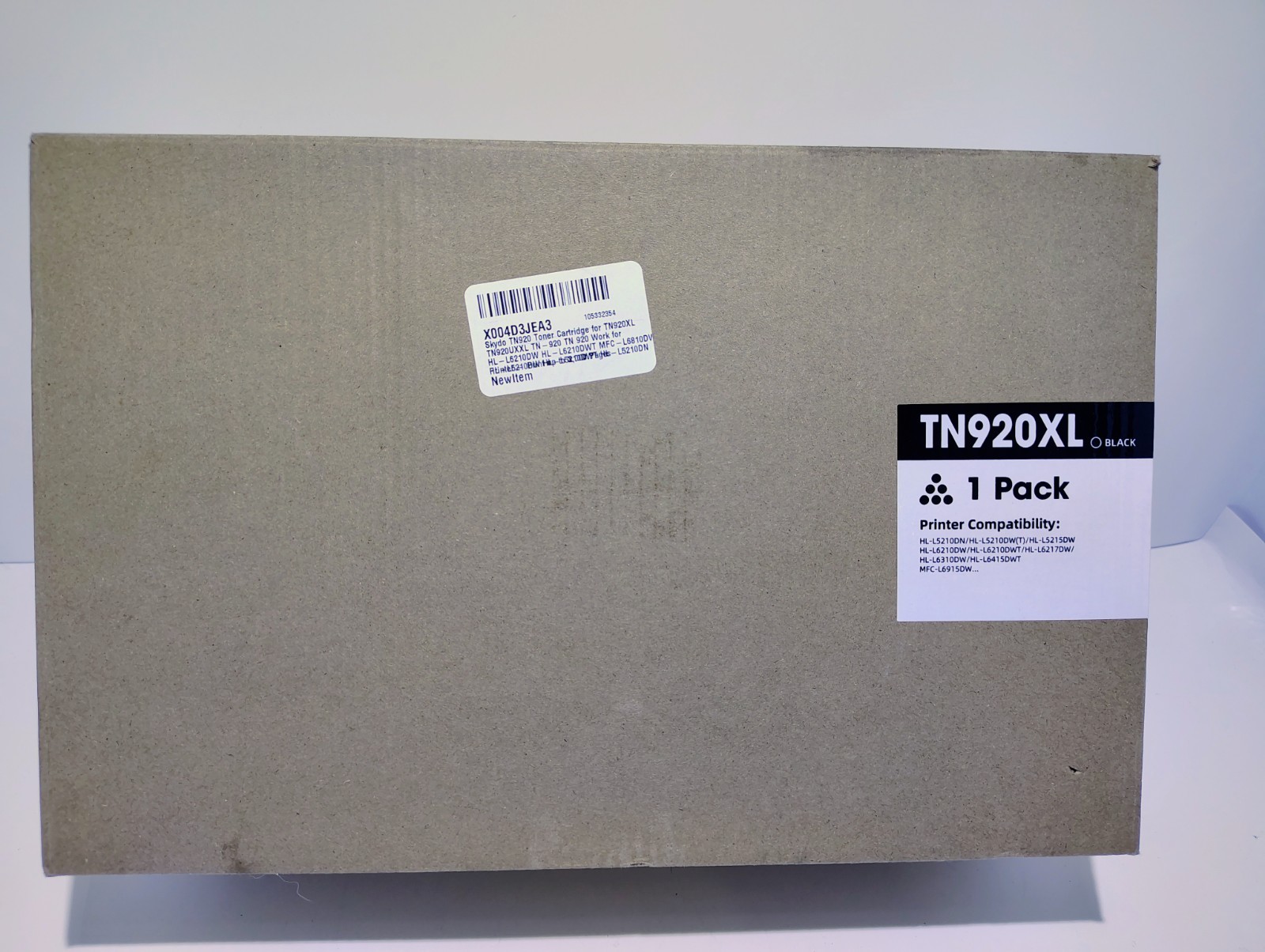 TN920XL Black Toner Replacement for Brother TN920 XL HL-L6210DW L5210DN L5215DW