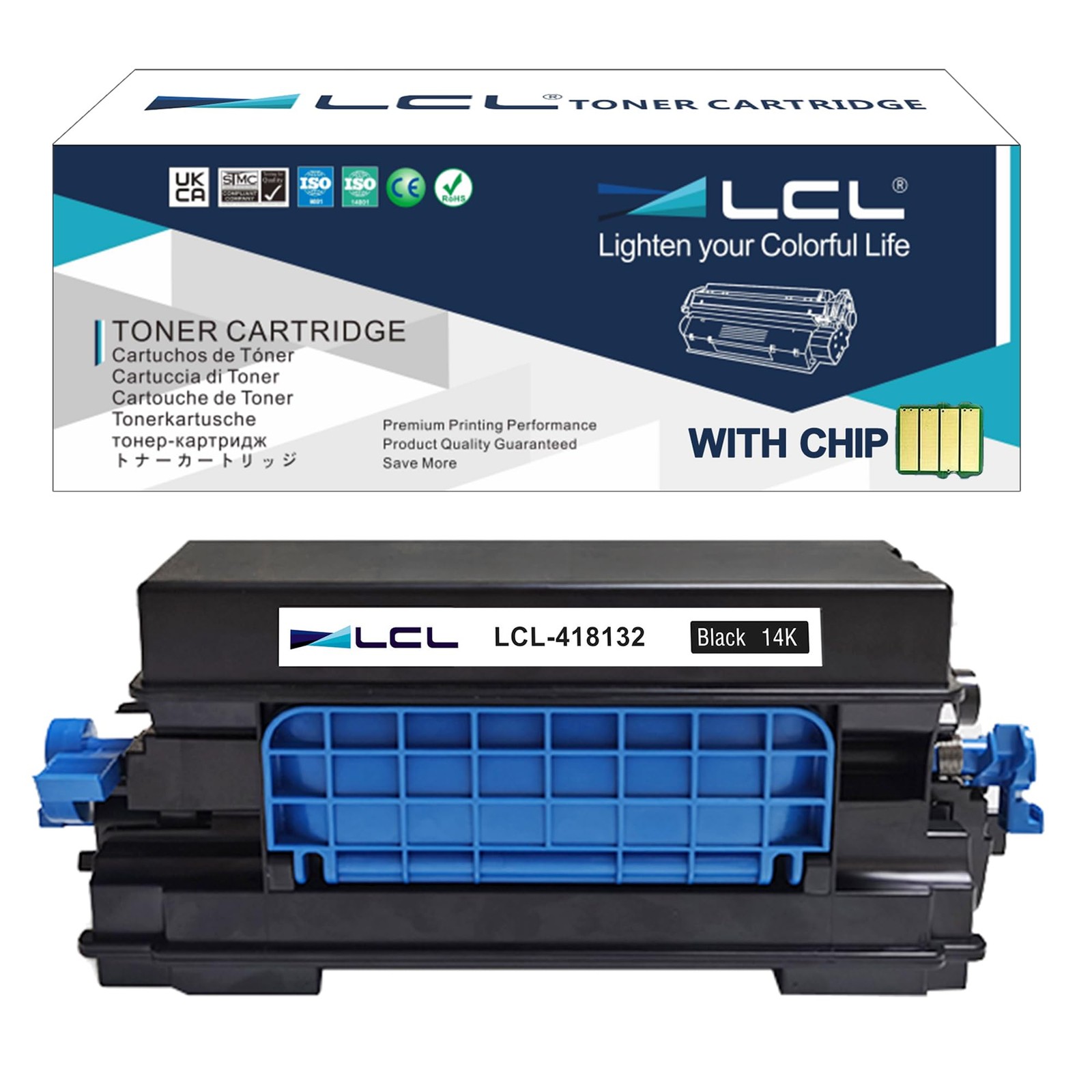 LCL Compatible Toner Cartridge Replacement for Ricoh 418132 IM350 IM350F Savin I