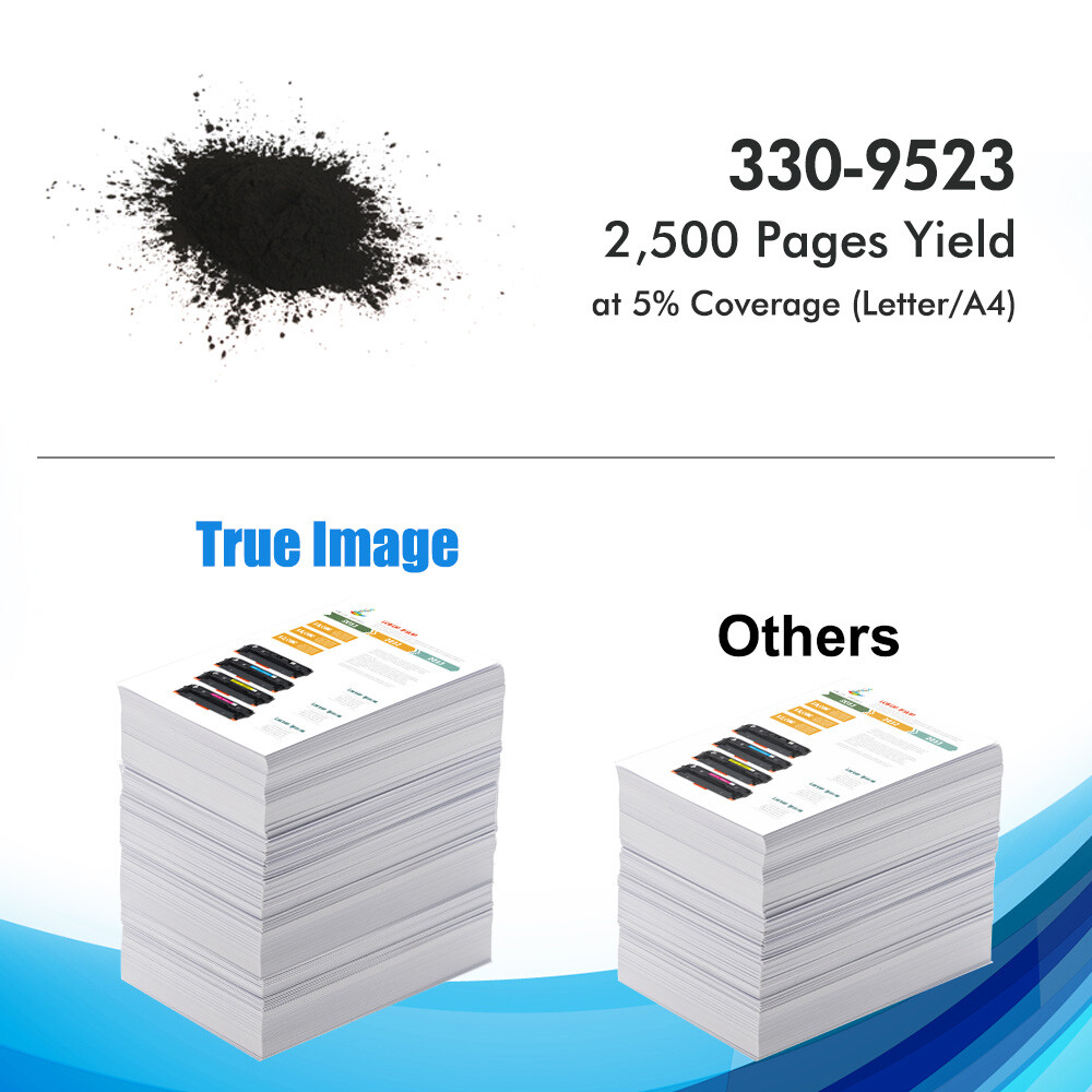 3 Pack Black 330-9523 Toner Cartridge For Dell 1130 1130N 1133 1135N Printer