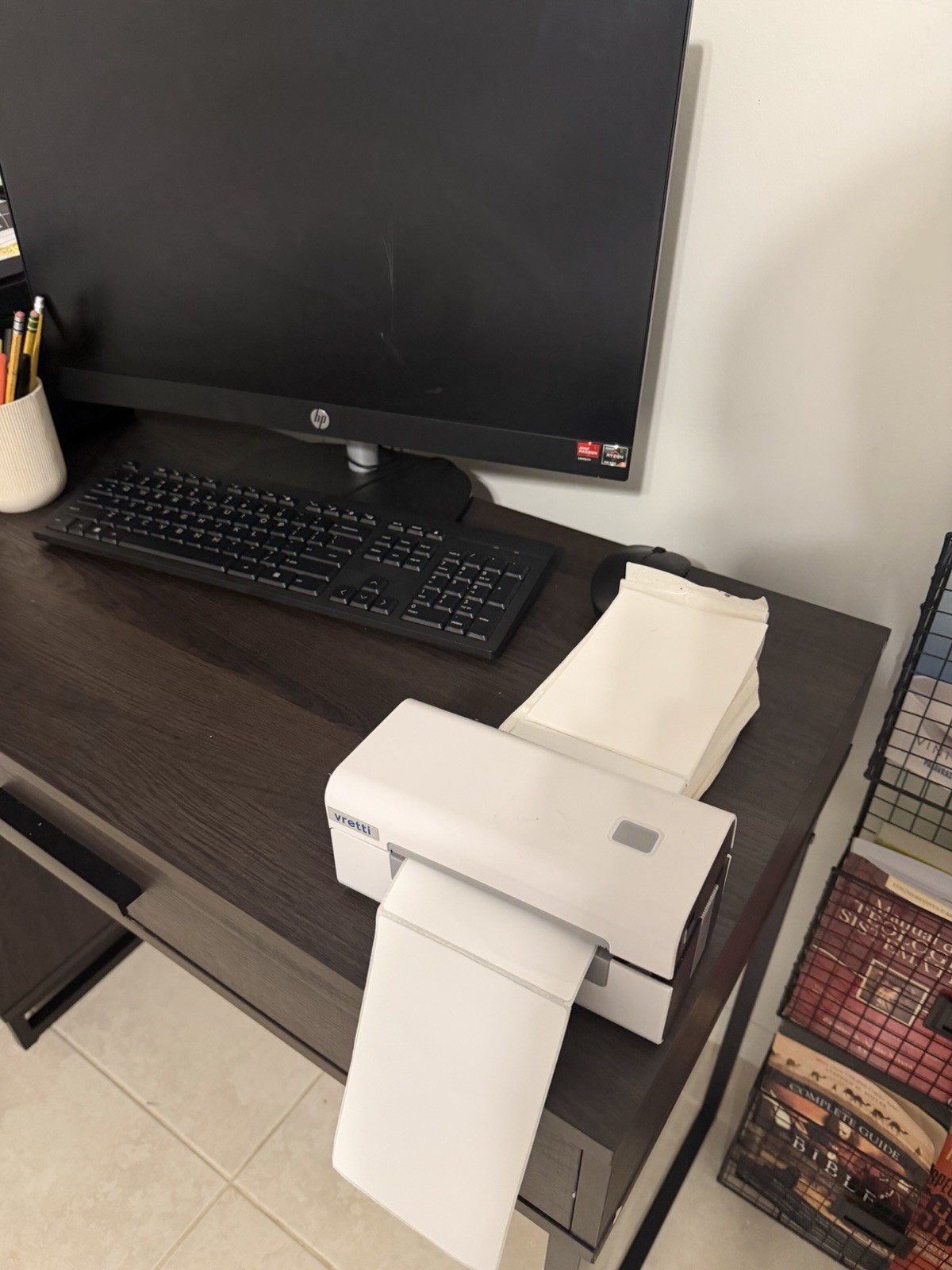 🖨️ Vretti Thermal Label Printer D465B – USB – Works Perfectly