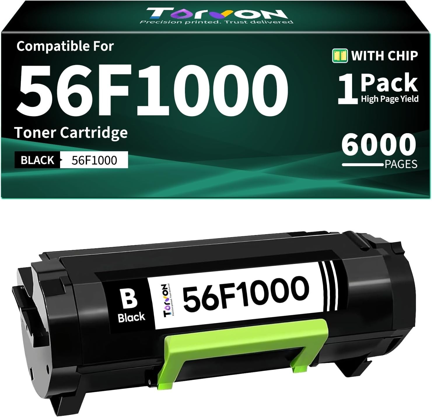 56F1000 Black Toner for Lexmark MS321 MS421 MX321 MX421 6K Yield