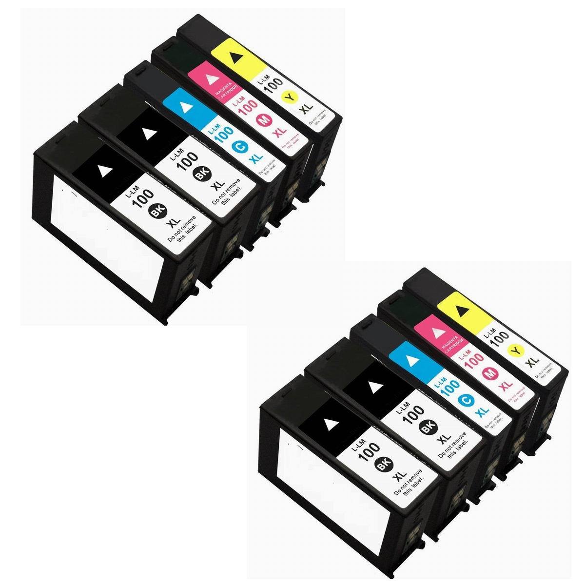 10PK Ink Cartridges Lexmark 100XL Impact S301 S305 Interpret S405 S505
