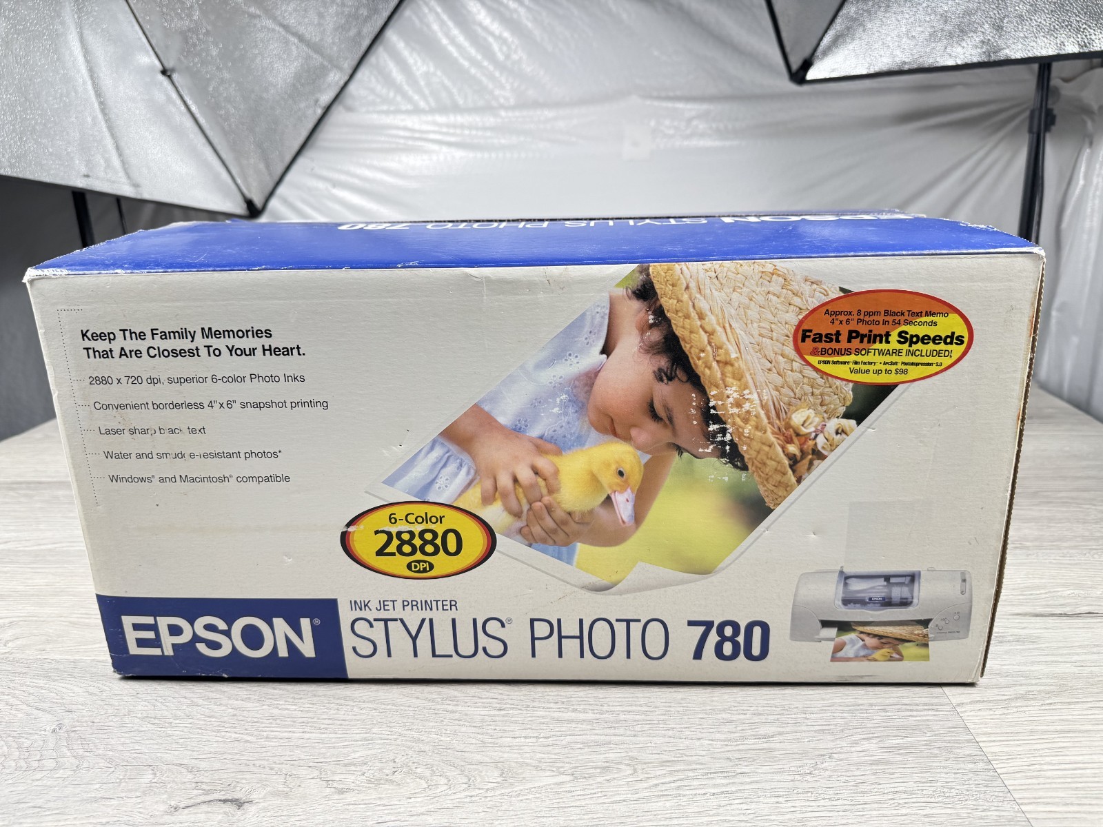 Vintage Epson Stylus Photo 780 Printer Brand Ink Jet New In Box